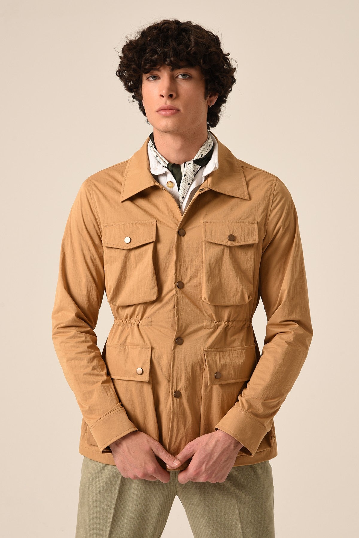 Antioch Men's Spring Jacket with Elastic Waistband