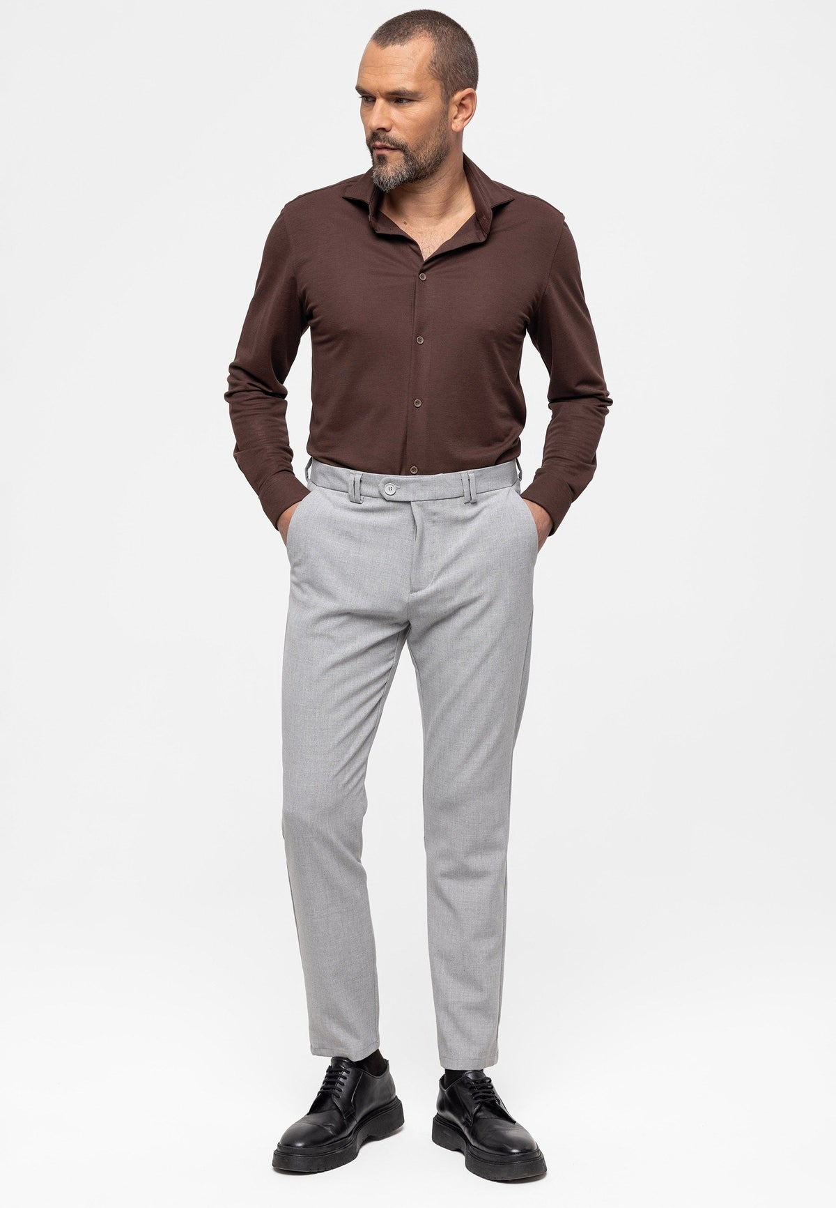 Men's Slim-Fit Fabric Pants