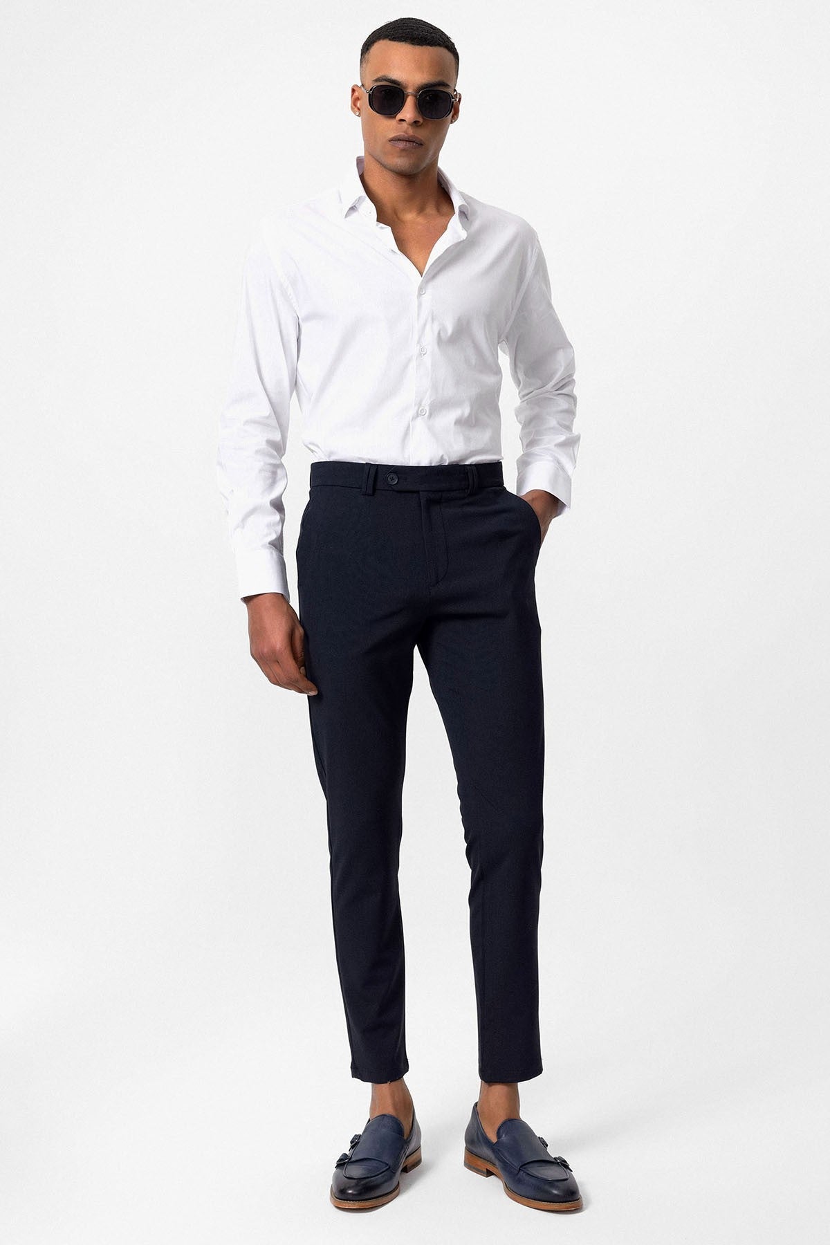 Men's Slim-Fit Fabric Pants