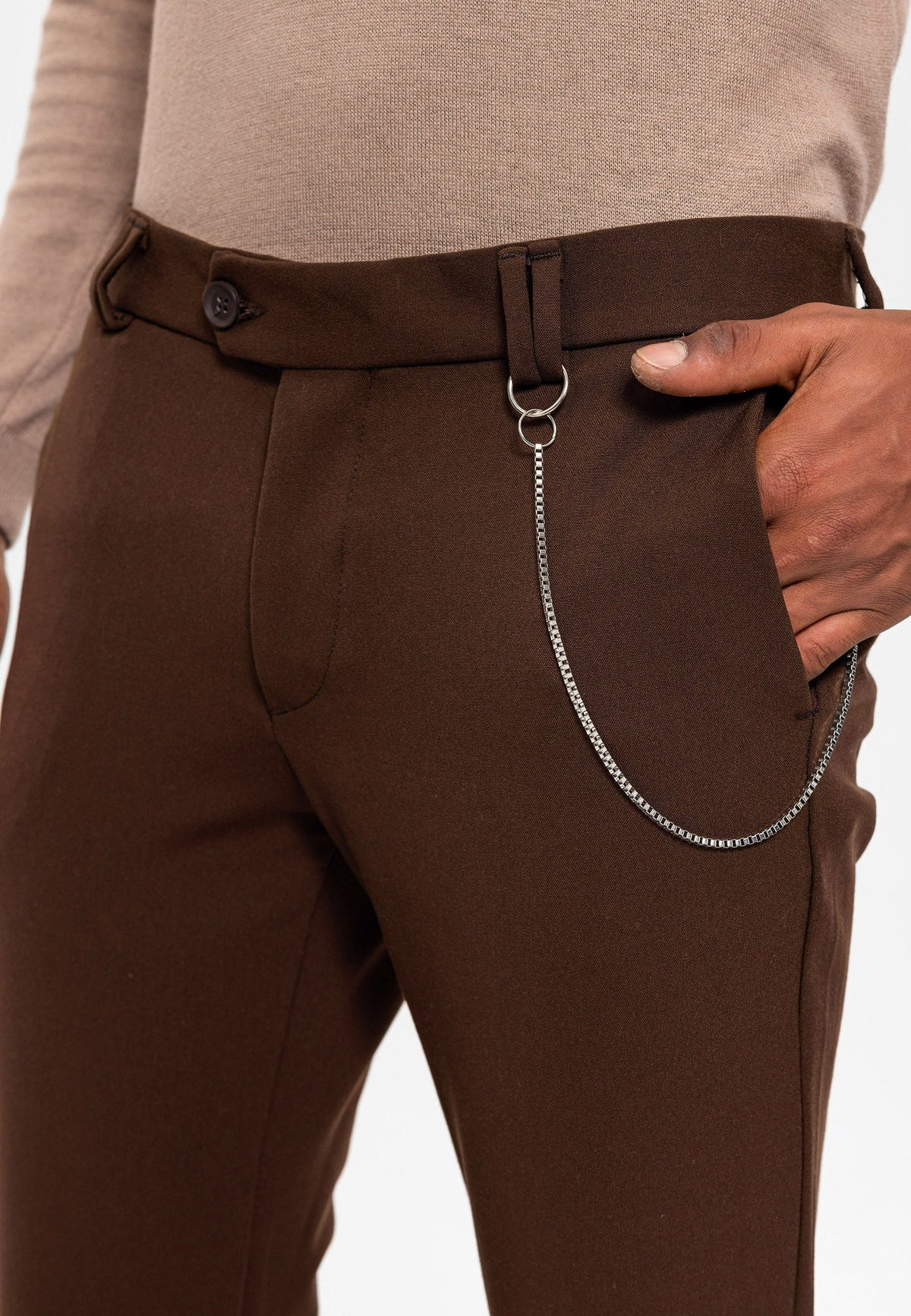 Men's Slim-Fit Fabric Pants
