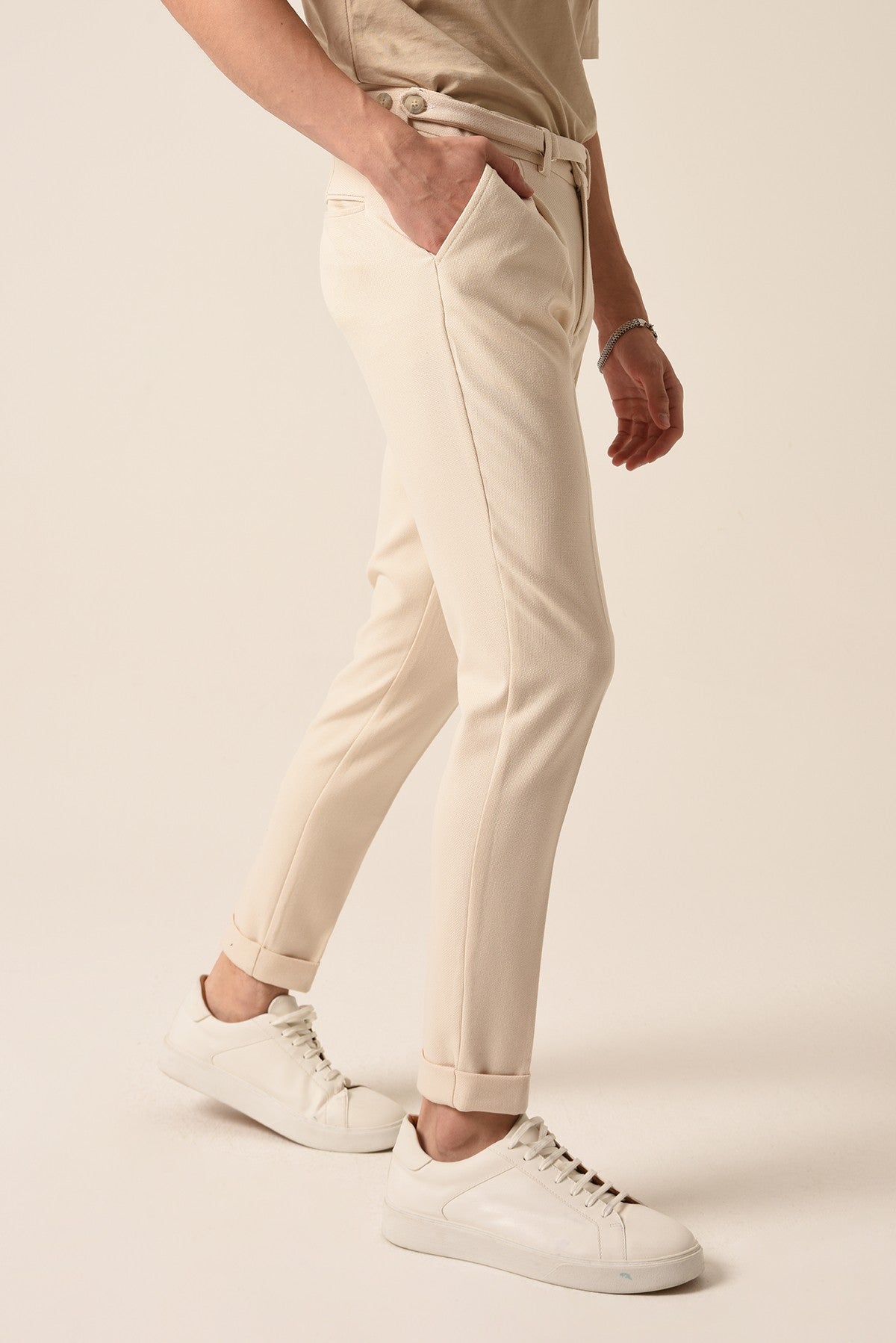 Antioch High-Waisted Pleated Pants