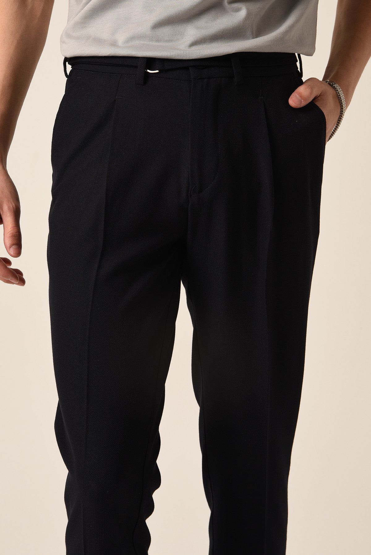 Antioch High-Waisted Pleated Pants