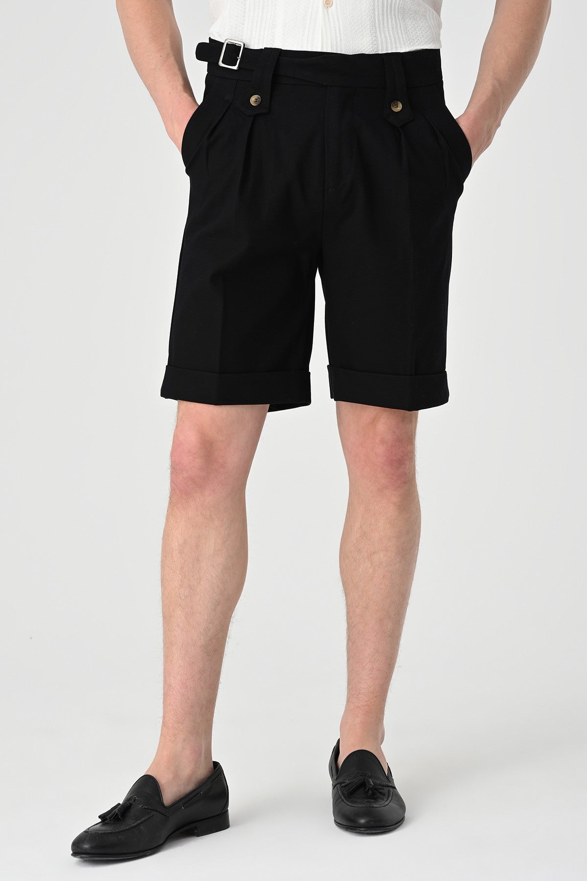 Antioch Toka Men's Shorts with Detailed Pleats