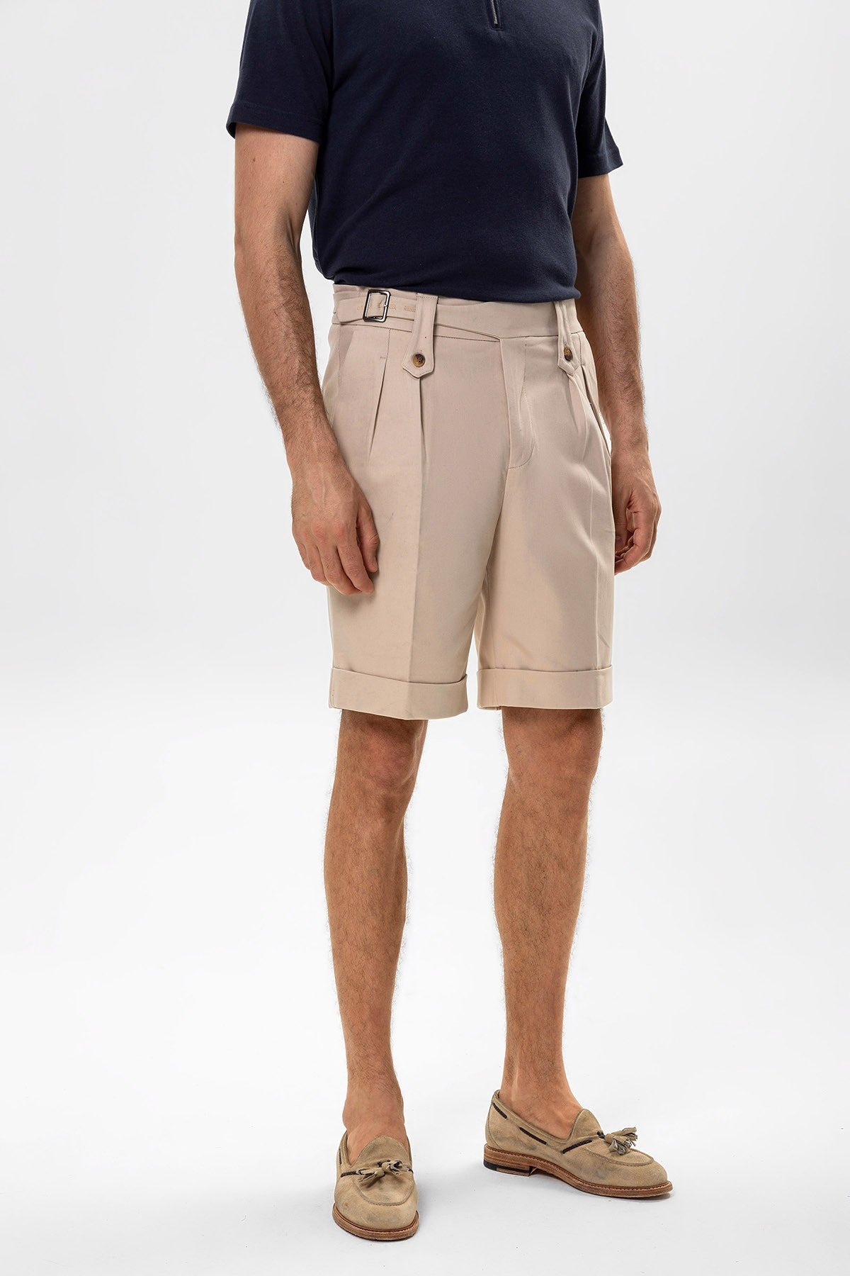 Antioch Toka Men's Shorts with Detailed Pleats