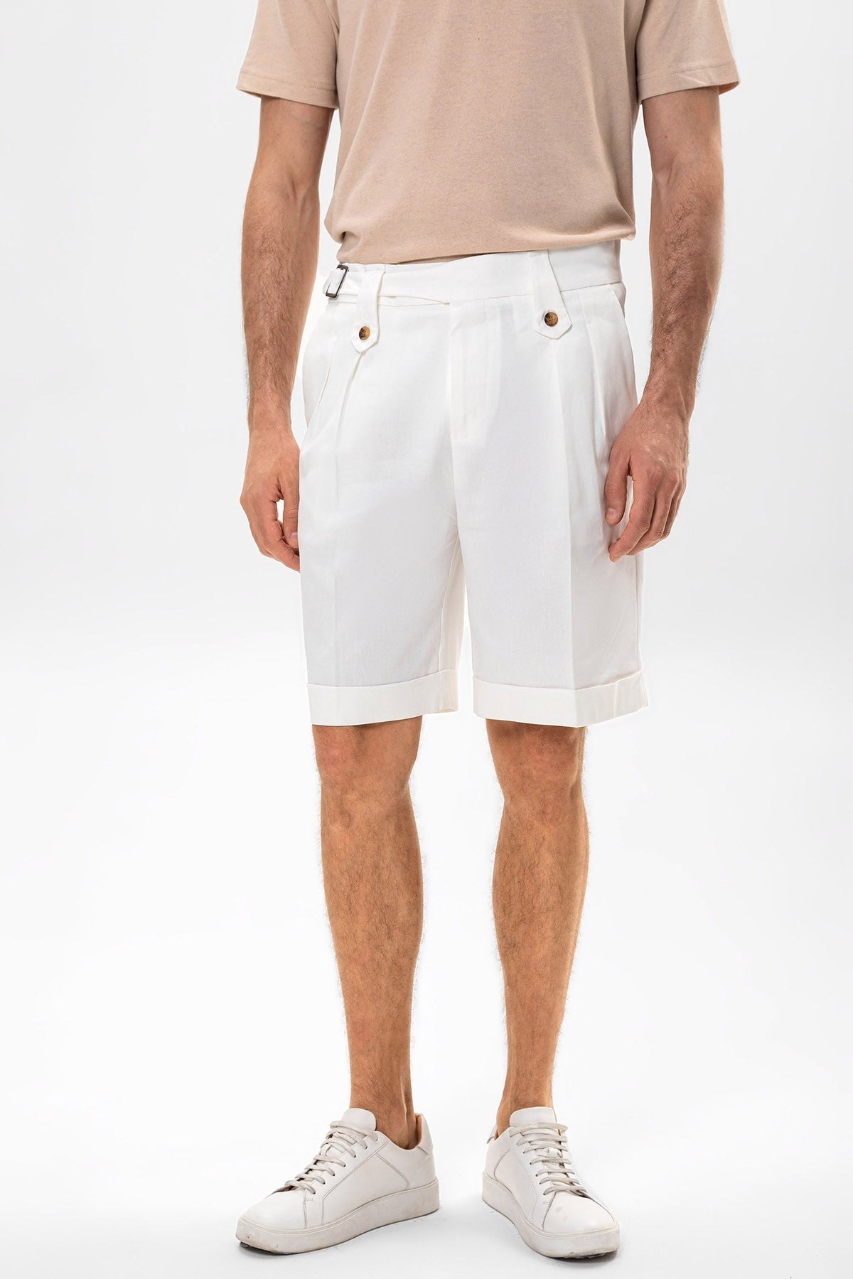 Antioch Toka Men's Shorts with Detailed Pleats