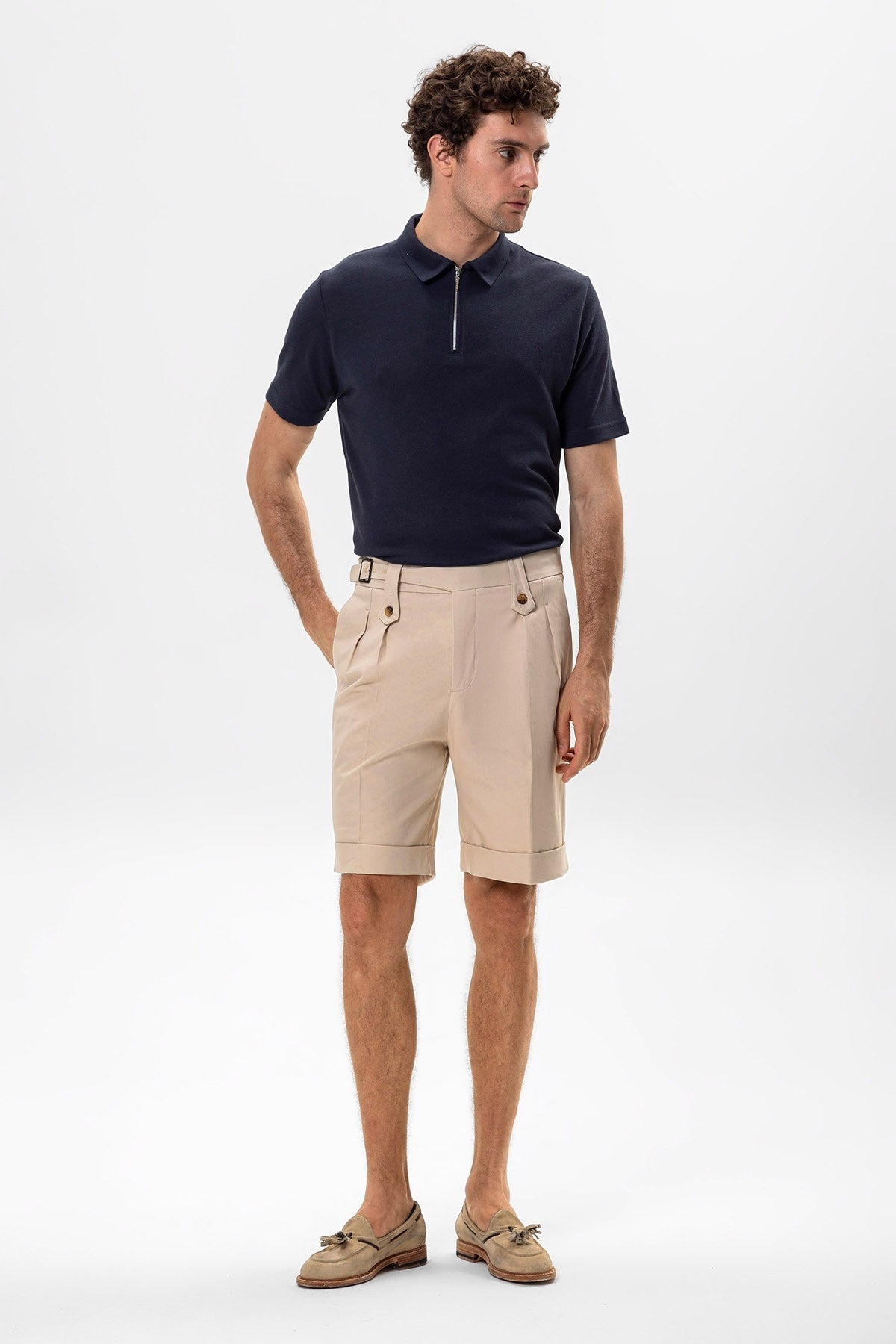 Antioch Toka Men's Shorts with Detailed Pleats