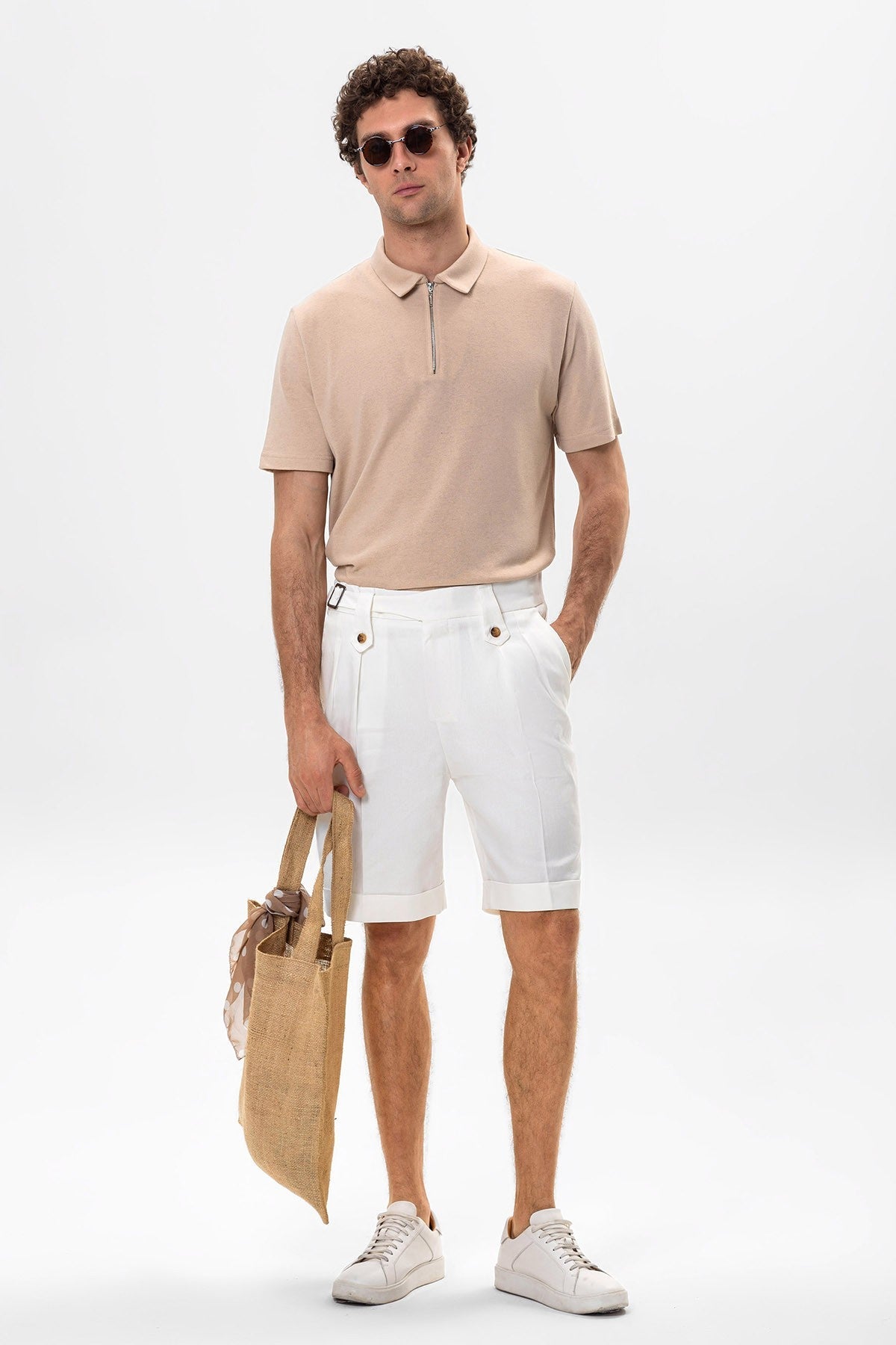 Antioch Toka Men's Shorts with Detailed Pleats