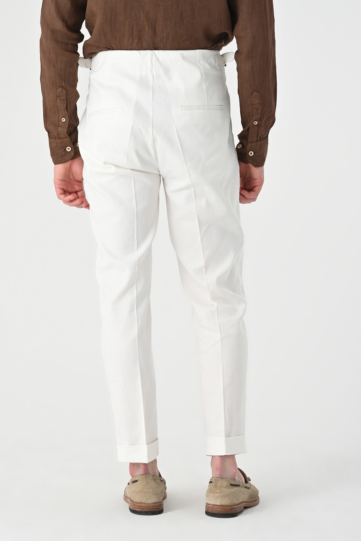 Antioch High-Waisted Pleated Linen Men's Pants
