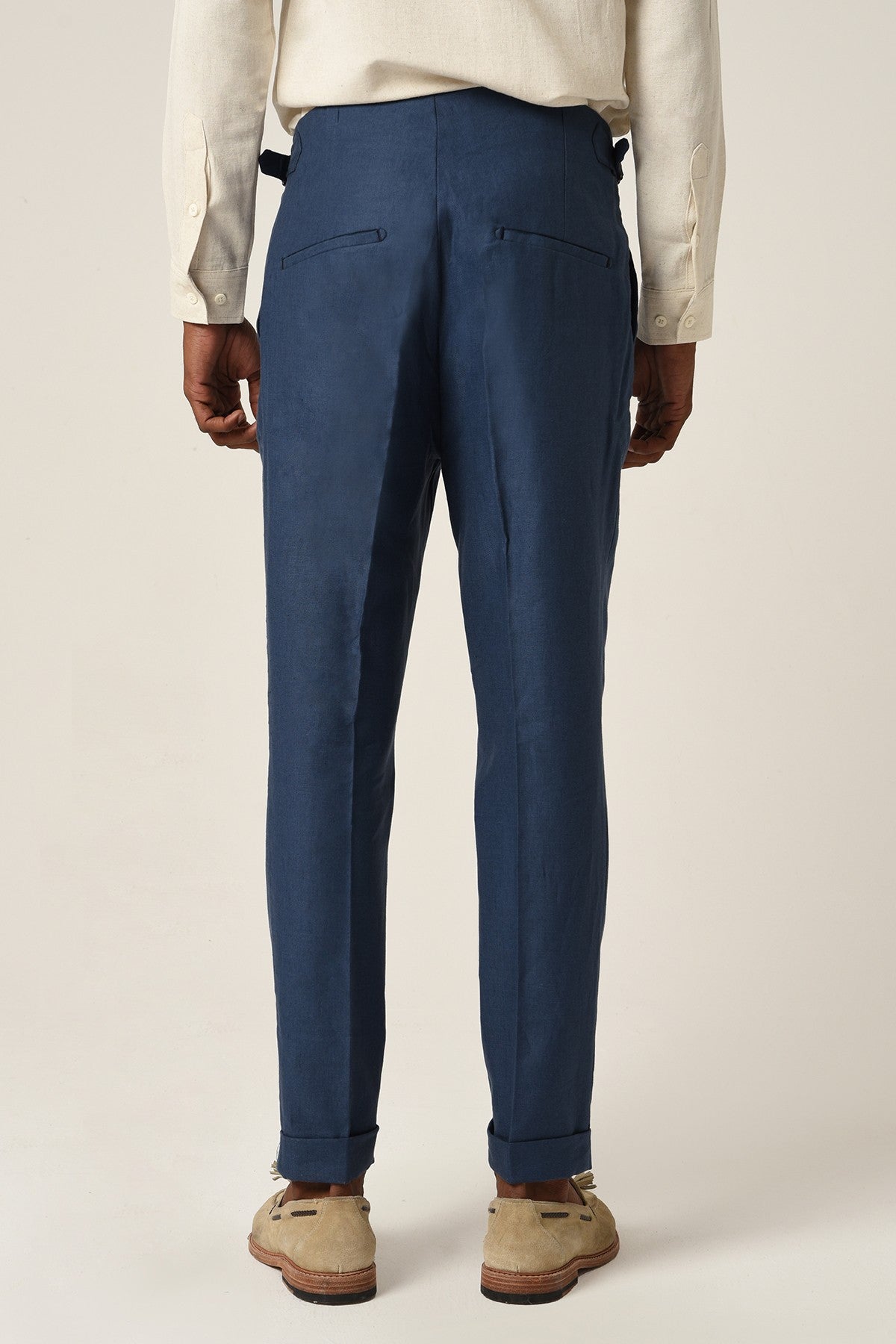 Antioch High-Waisted Pleated Linen Men's Pants