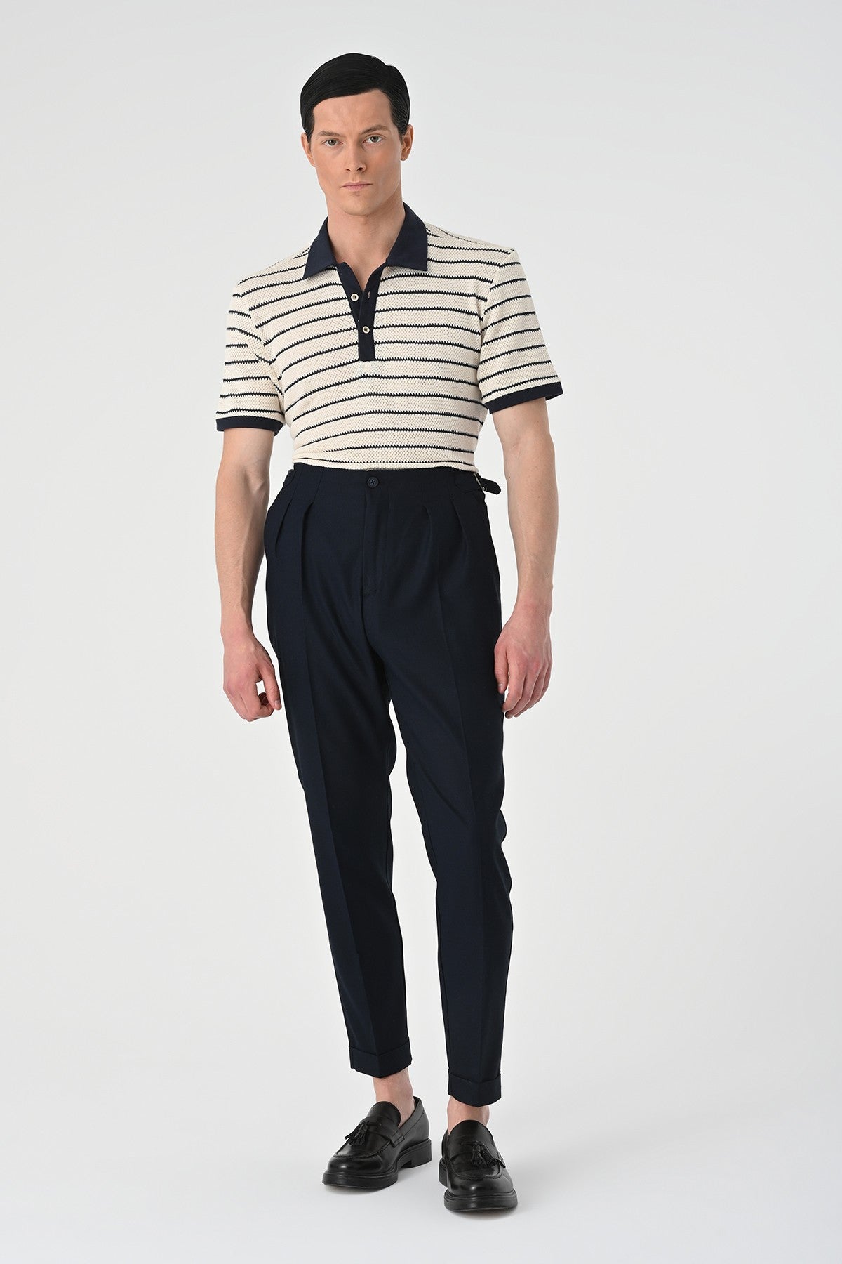 Antioch High-Waisted Pleated Linen Men's Pants