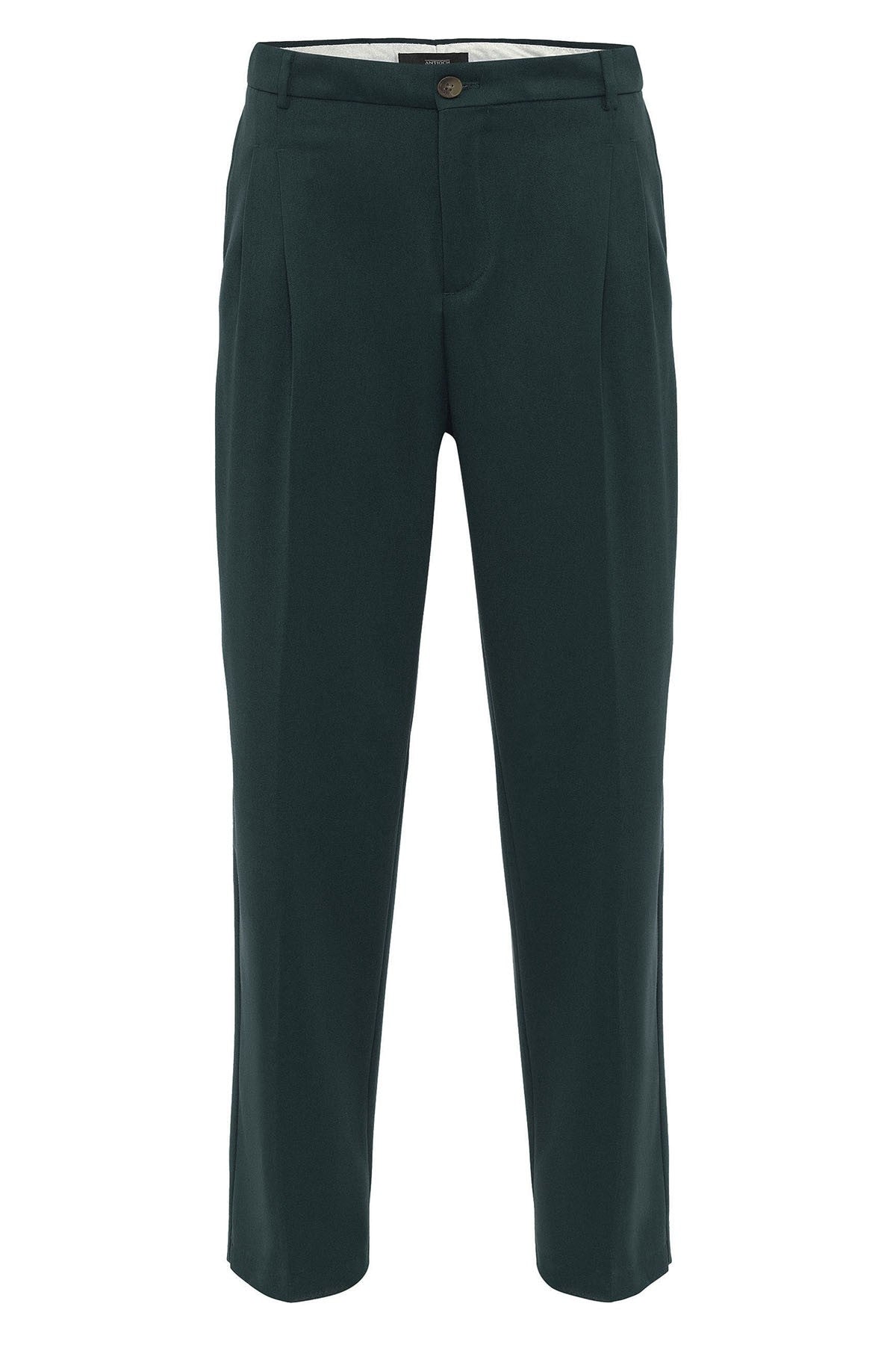 High-Waisted Pleated Relaxed-Fit Men's Pants