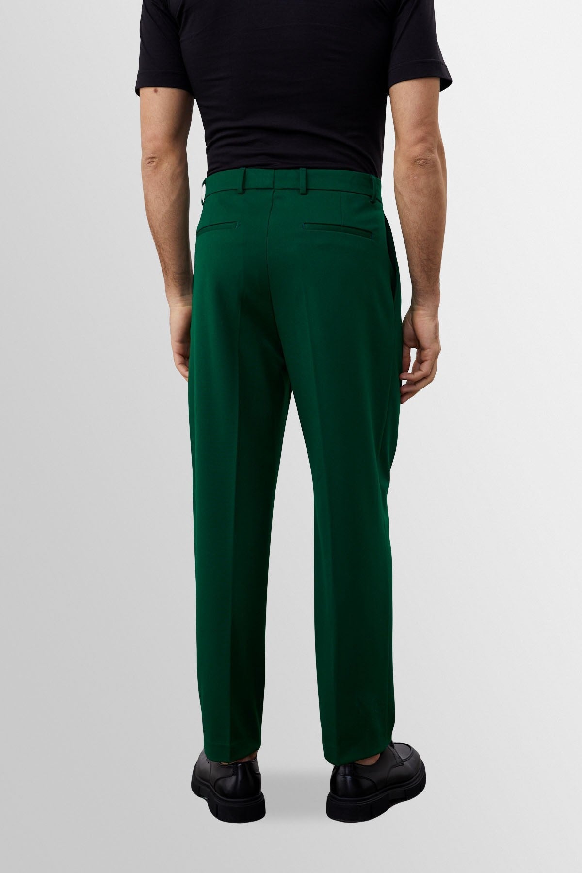 High-Waisted Pleated Relaxed-Fit Men's Pants