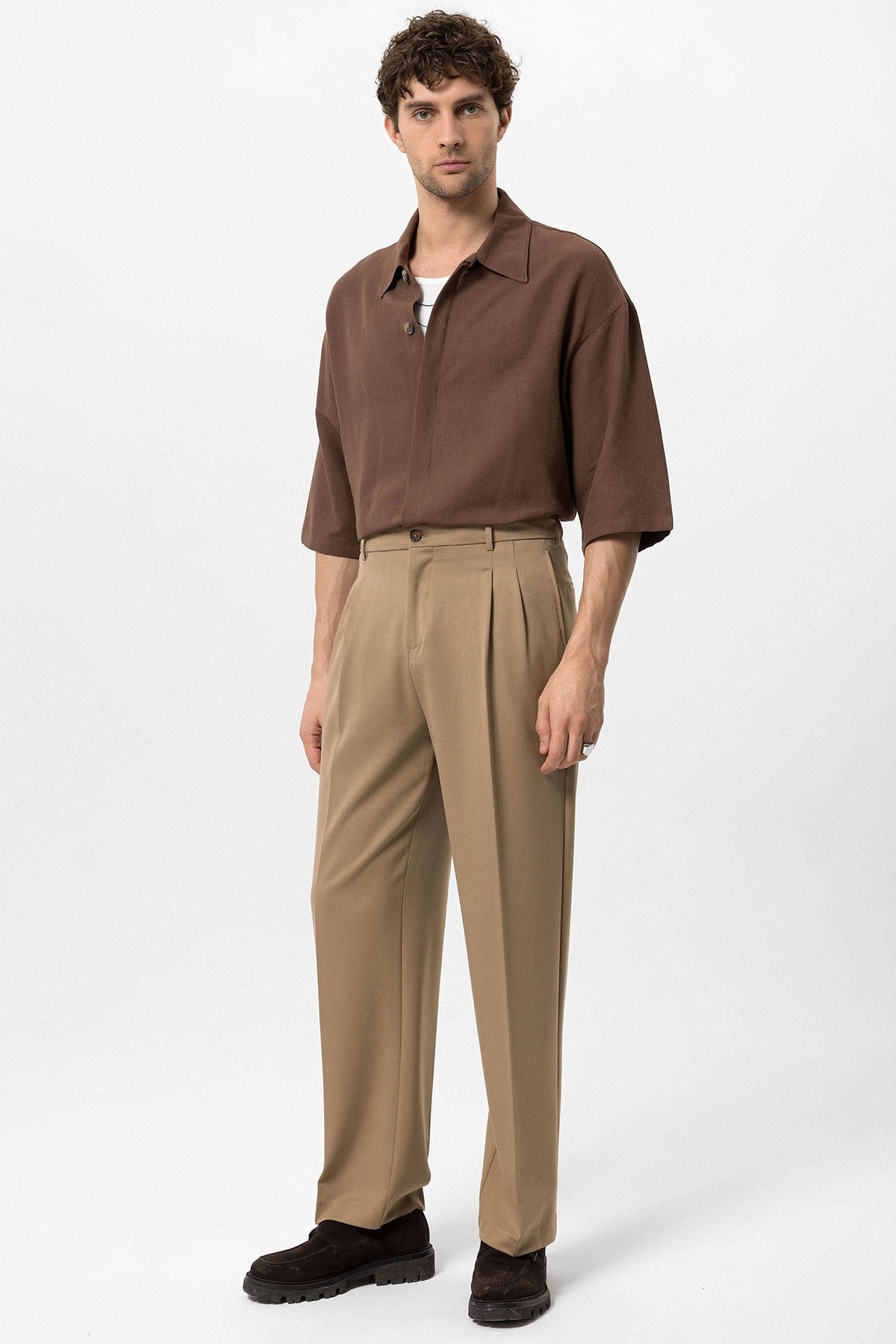 Antioch High-Waisted Pleated Relaxed-Fit Men's Pants