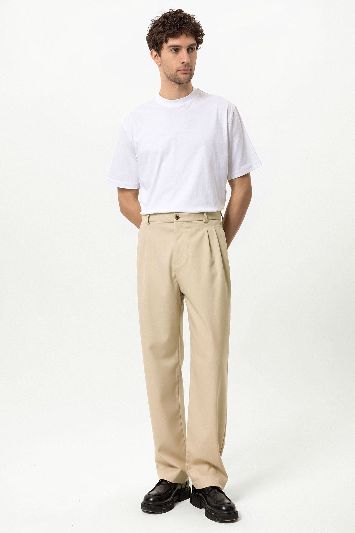 Antioch High-Waisted Pleated Relaxed-Fit Men's Pants