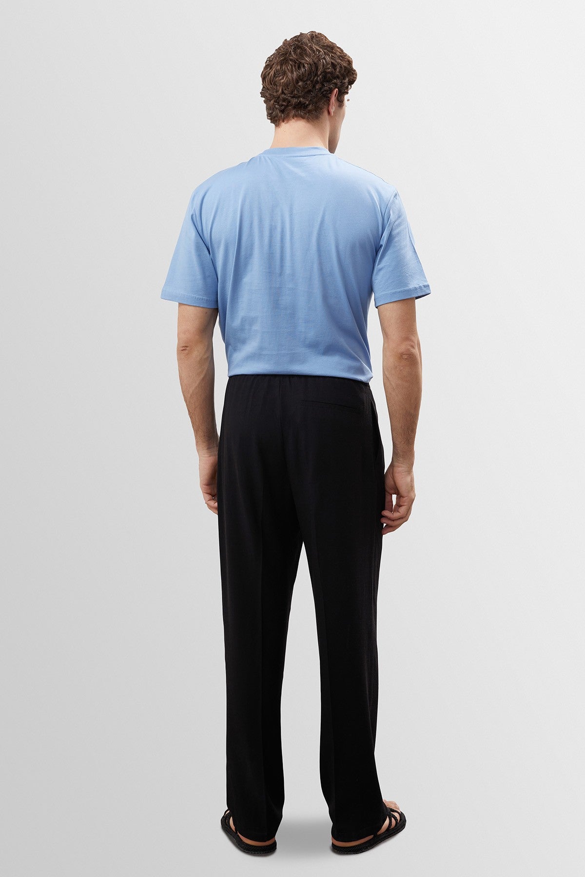 Antioch High-Waisted Pleated Linen-Blend Men's Pants