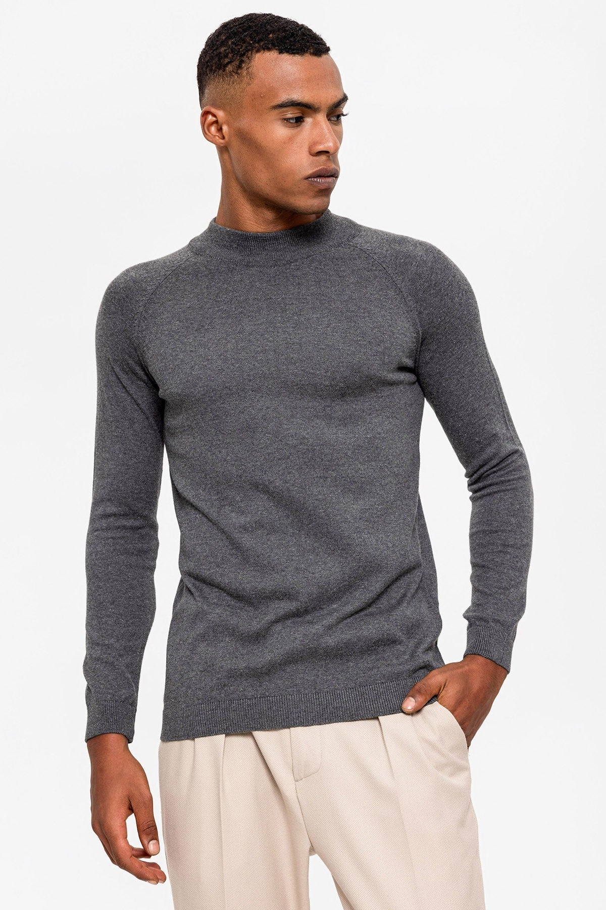 Antioch Men's Half-Turtleneck Sweater
