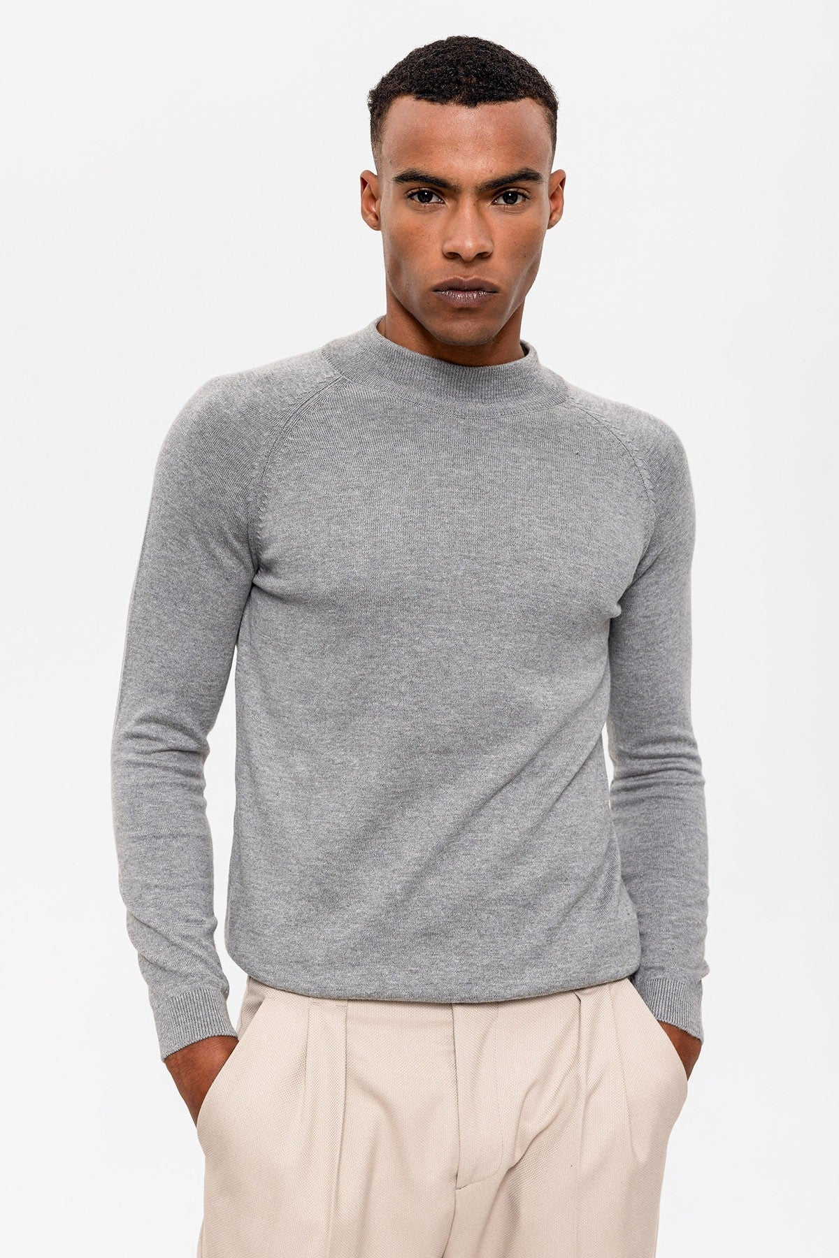 Antioch Men's Half-Turtleneck Sweater