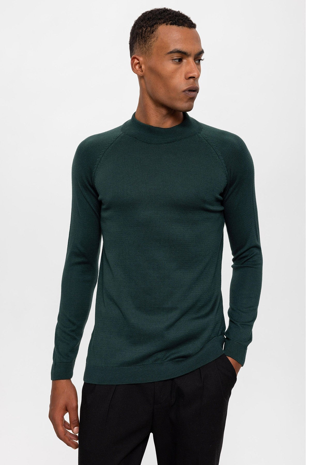 Antioch Men's Half-Turtleneck Sweater
