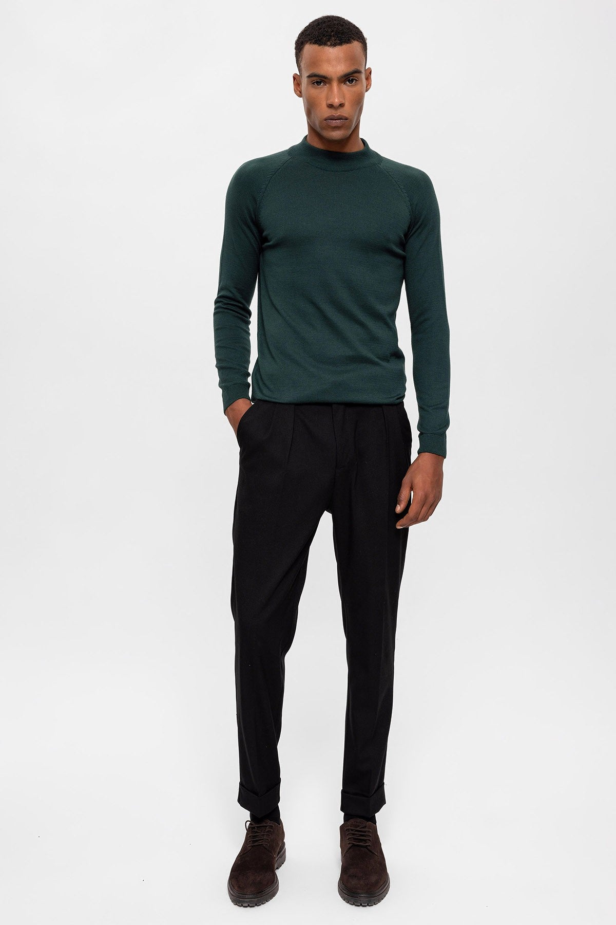 Antioch Men's Half-Turtleneck Sweater