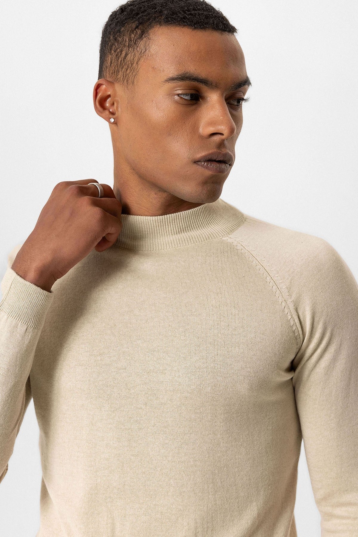 Antioch Men's Half-Turtleneck Sweater