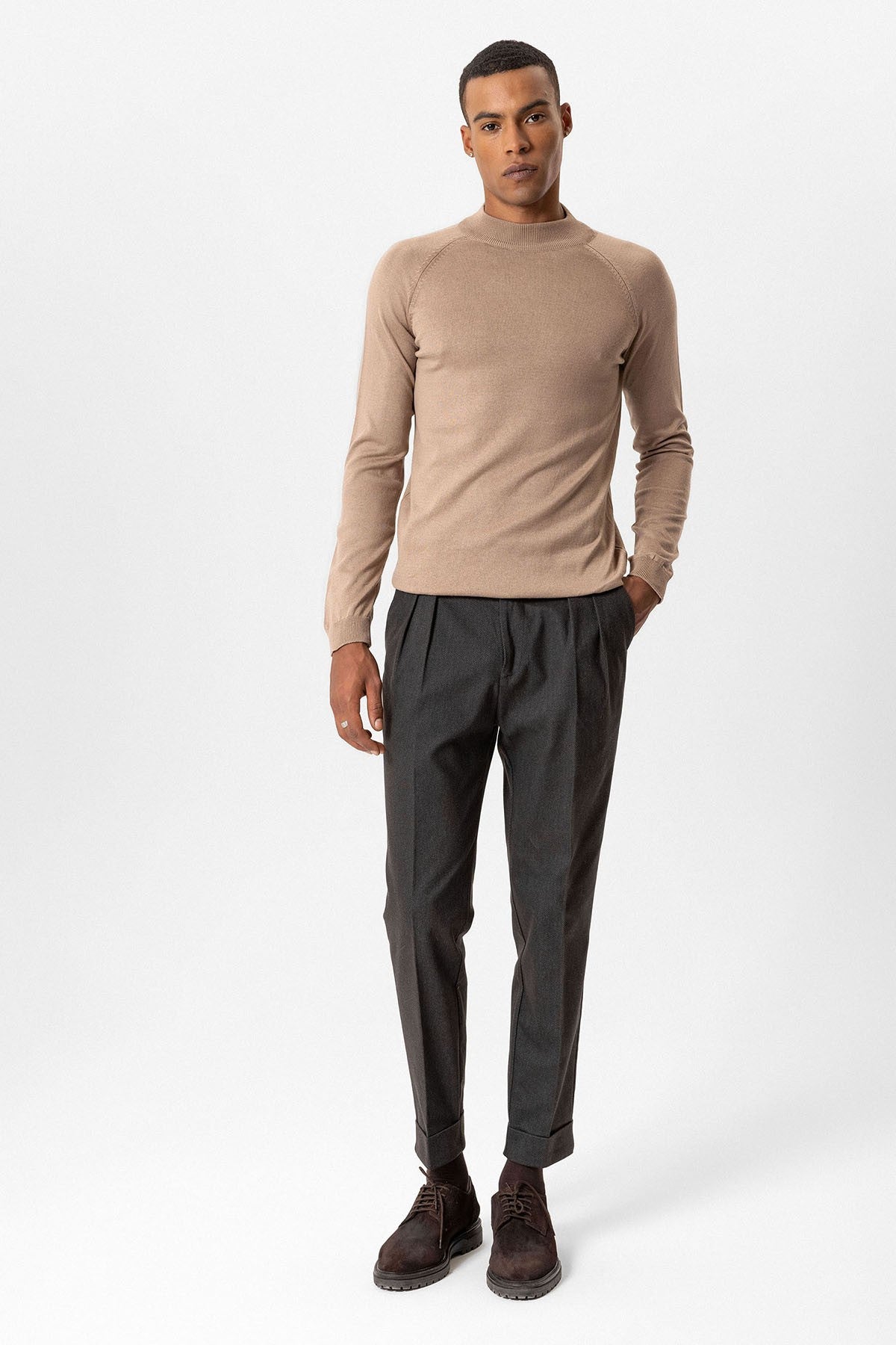 Antioch Men's Half-Turtleneck Sweater