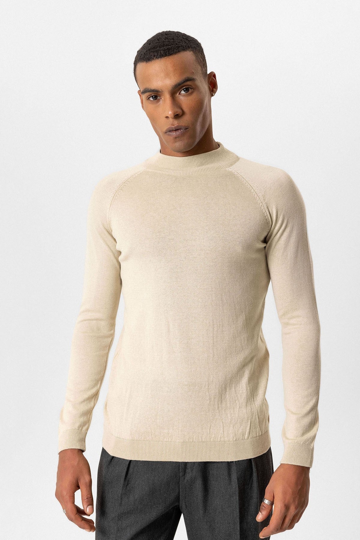 Antioch Men's Half-Turtleneck Sweater