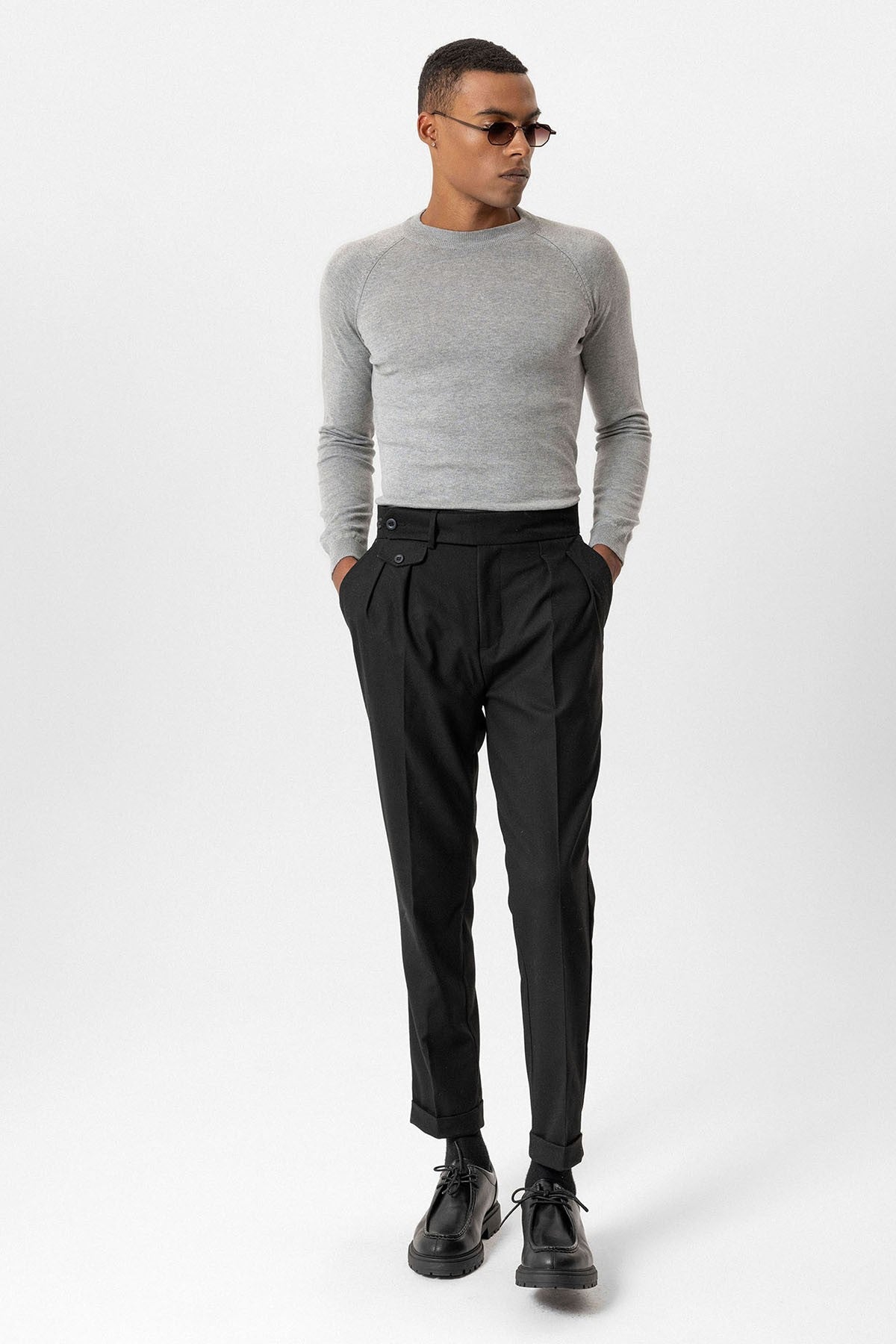Antioch Bike Neck Slim-Fit Knit Sweater