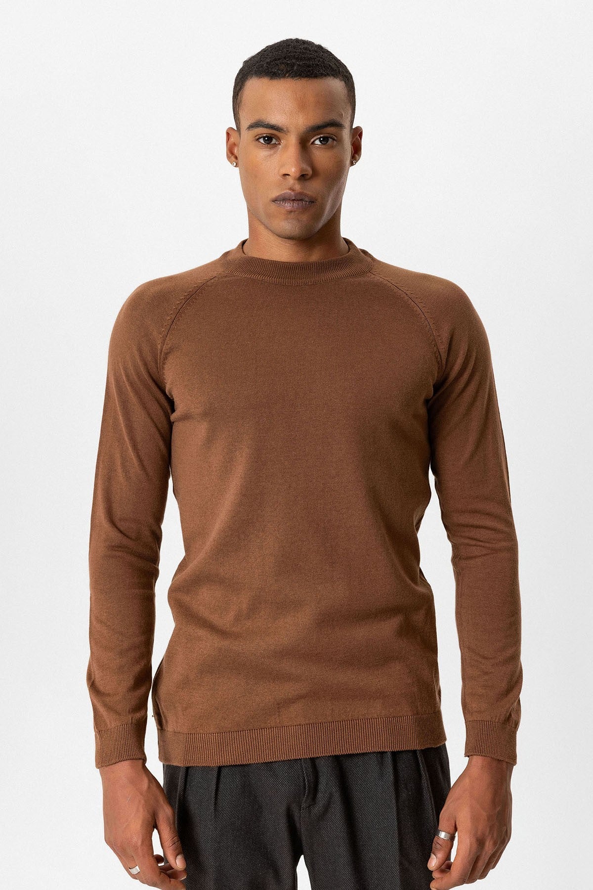Antioch Bike Neck Slim-Fit Knit Sweater