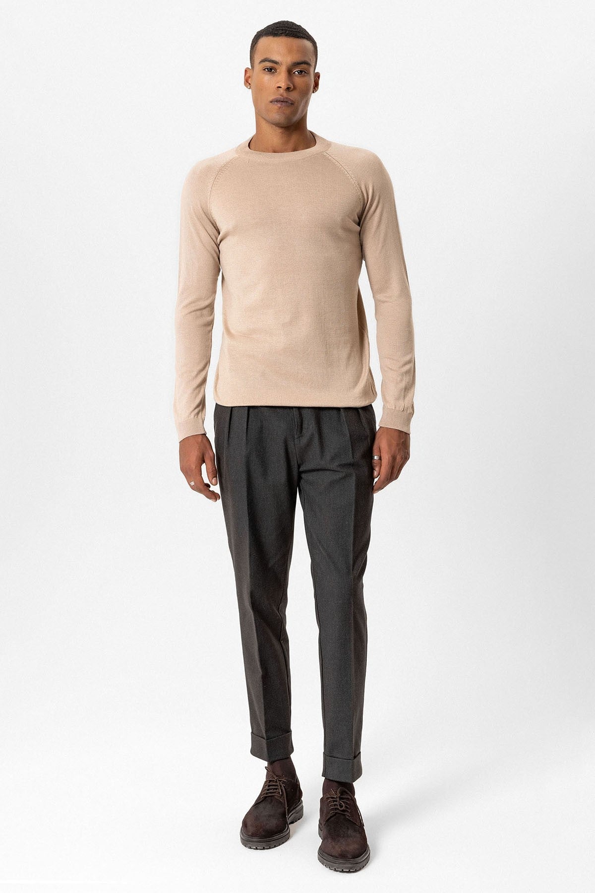Antioch Bike Neck Slim-Fit Knit Sweater