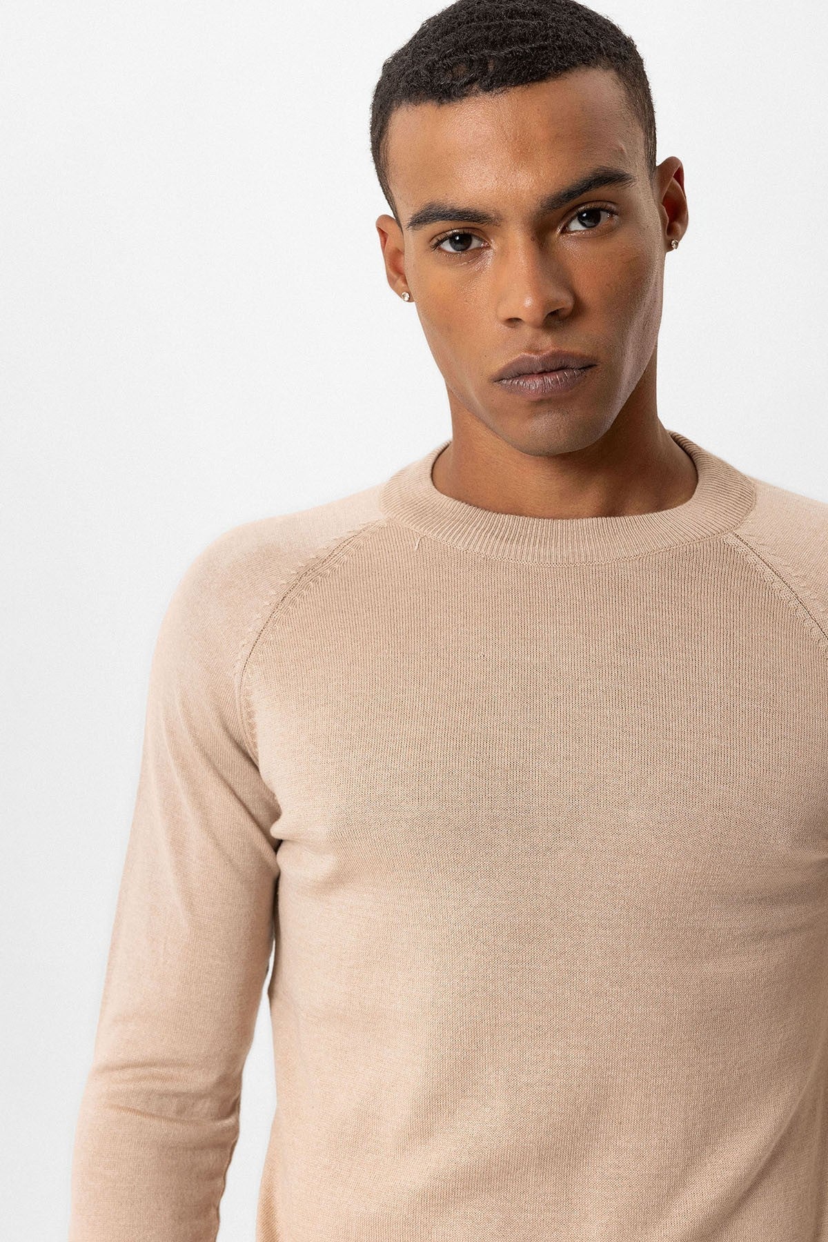 Antioch Bike Neck Slim-Fit Knit Sweater