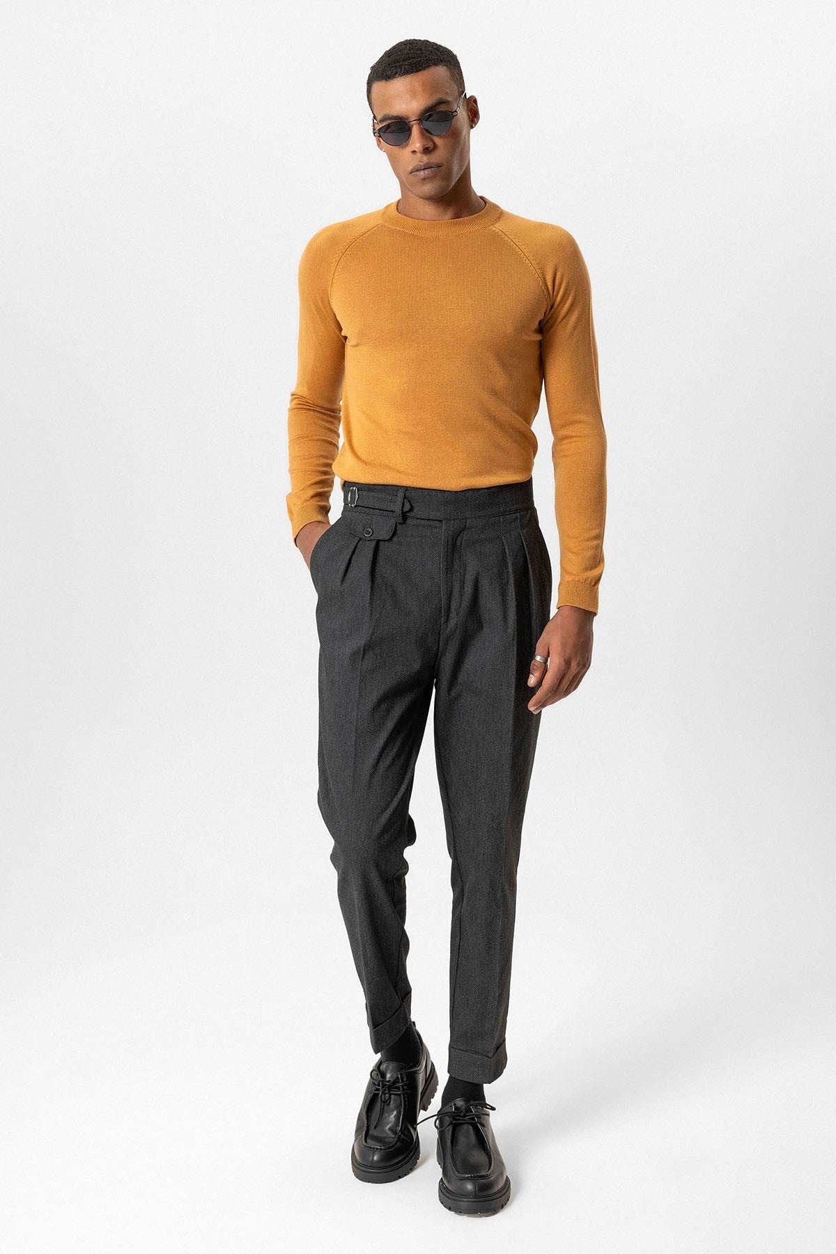 Antioch Bike Neck Slim-Fit Knit Sweater