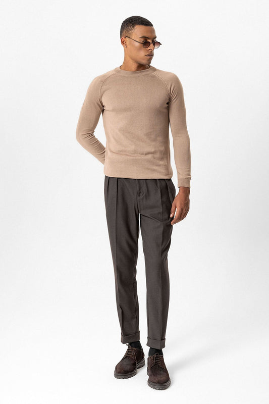 Antioch Bike Neck Slim-Fit Knit Sweater