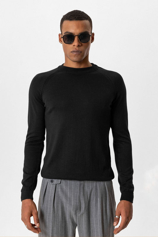 Antioch Bike Neck Slim-Fit Knit Sweater