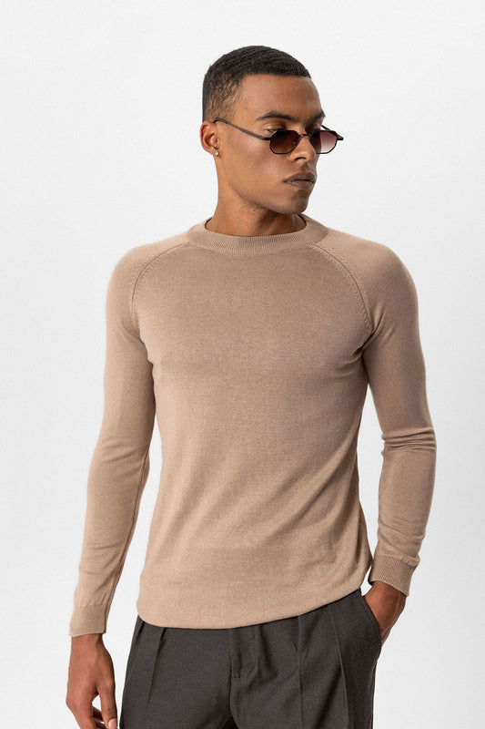 Antioch Bike Neck Slim-Fit Knit Sweater