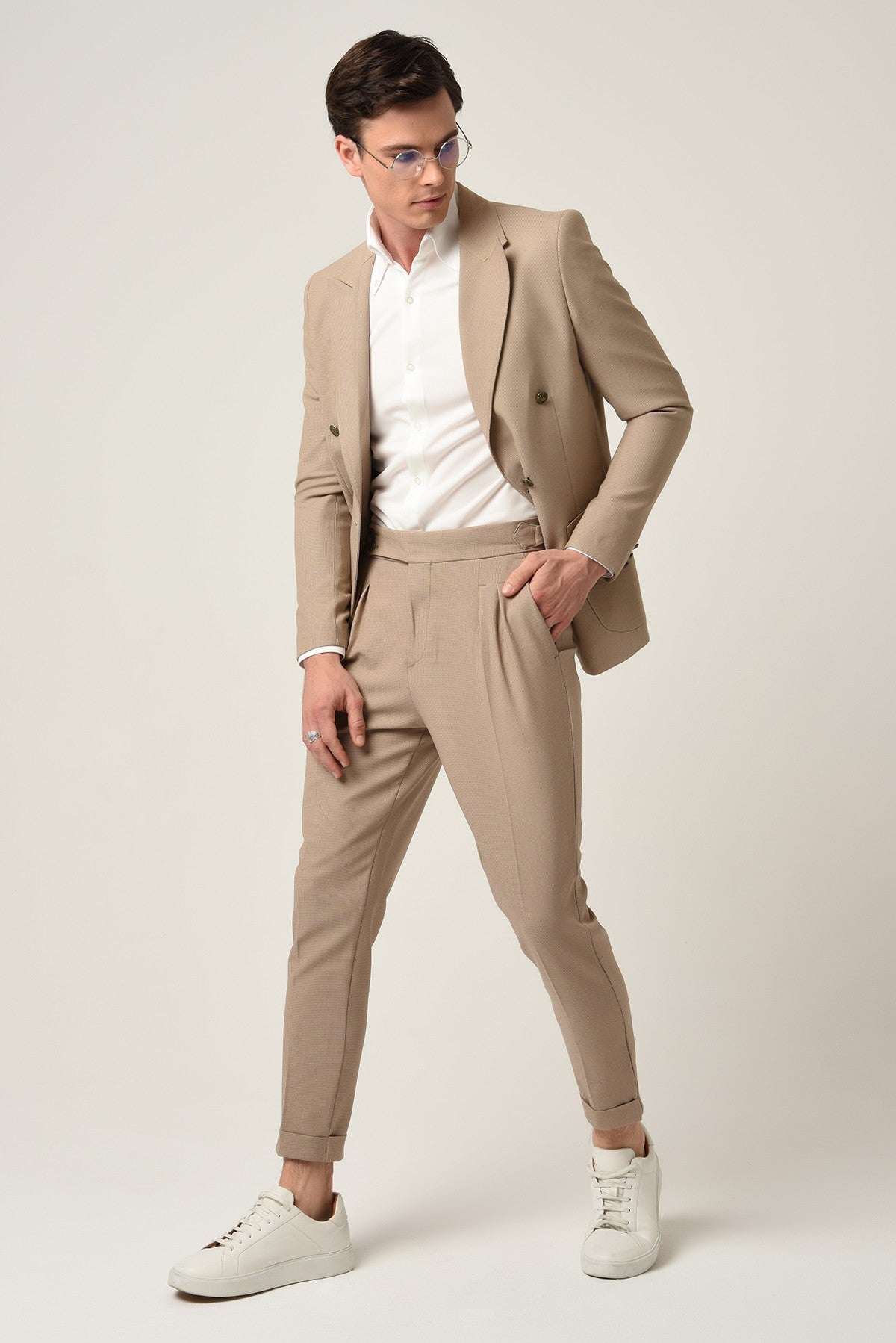 Antioch Slim-Fit Lined Double-Breasted Men's Blazer