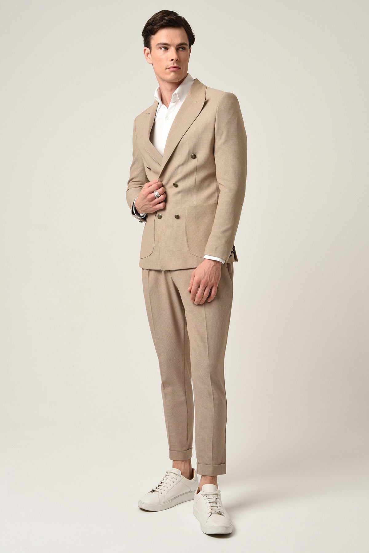 Antioch Slim-Fit Lined Double-Breasted Men's Blazer