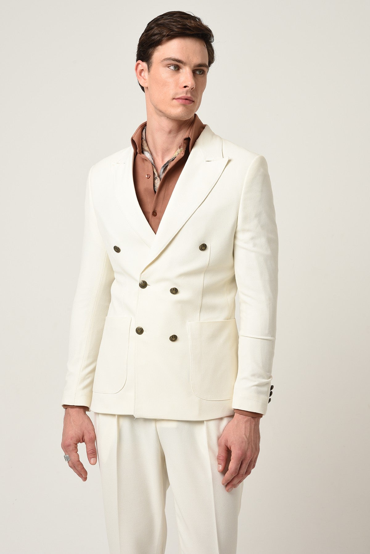 Antioch Slim-Fit Lined Double-Breasted Men's Blazer