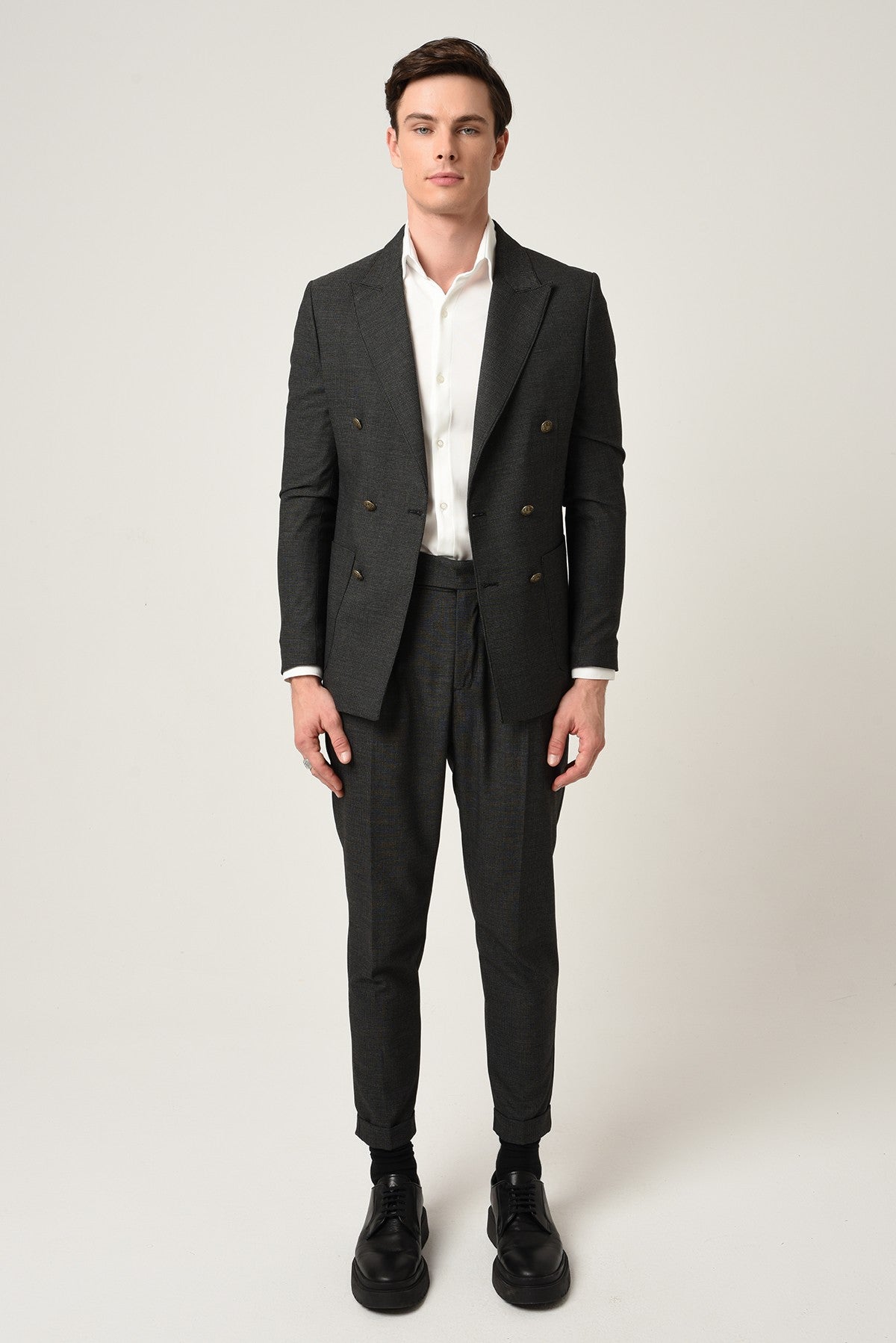 Antioch Slim-Fit Lined Double-Breasted Men's Blazer