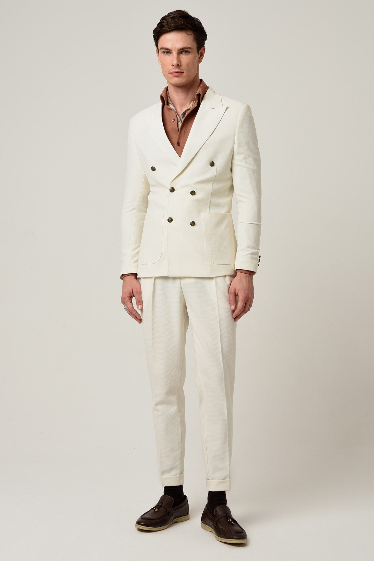 Antioch Slim-Fit Lined Double-Breasted Men's Blazer