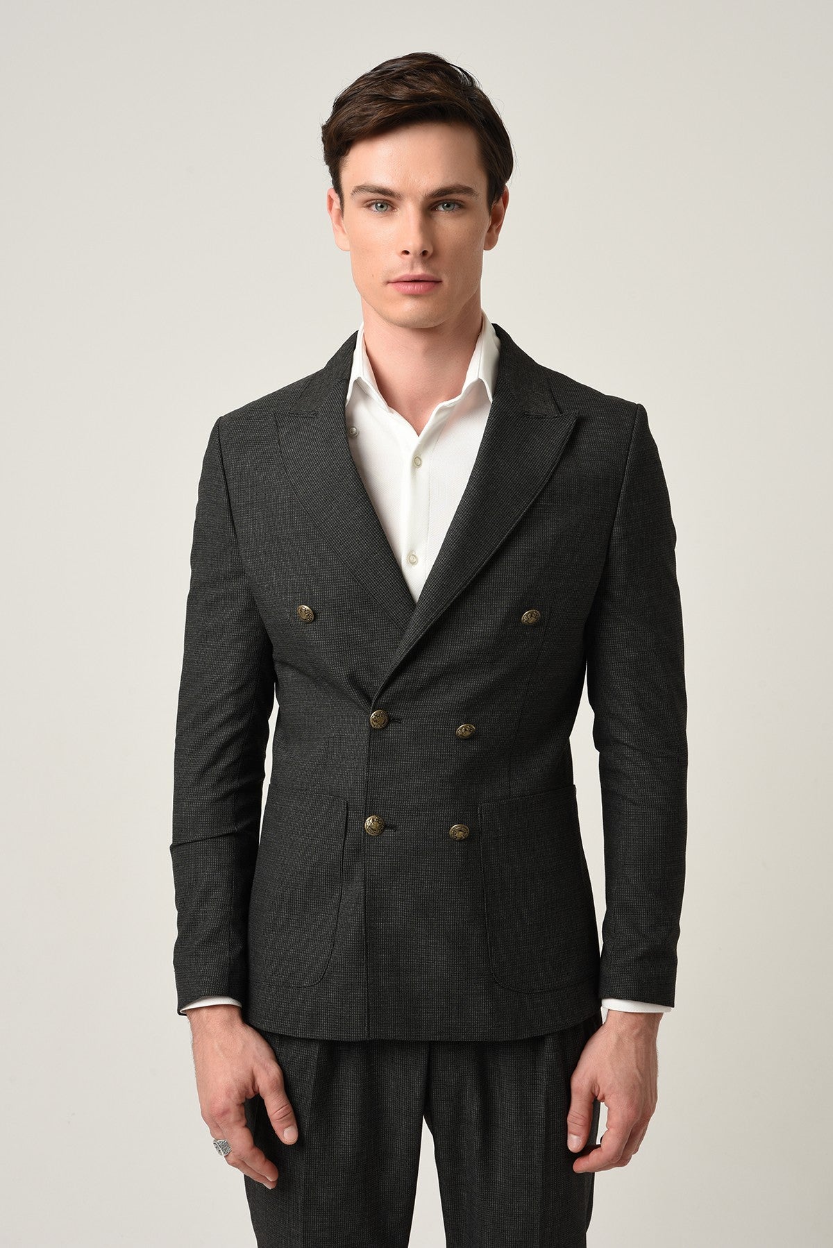 Antioch Slim-Fit Lined Double-Breasted Men's Blazer