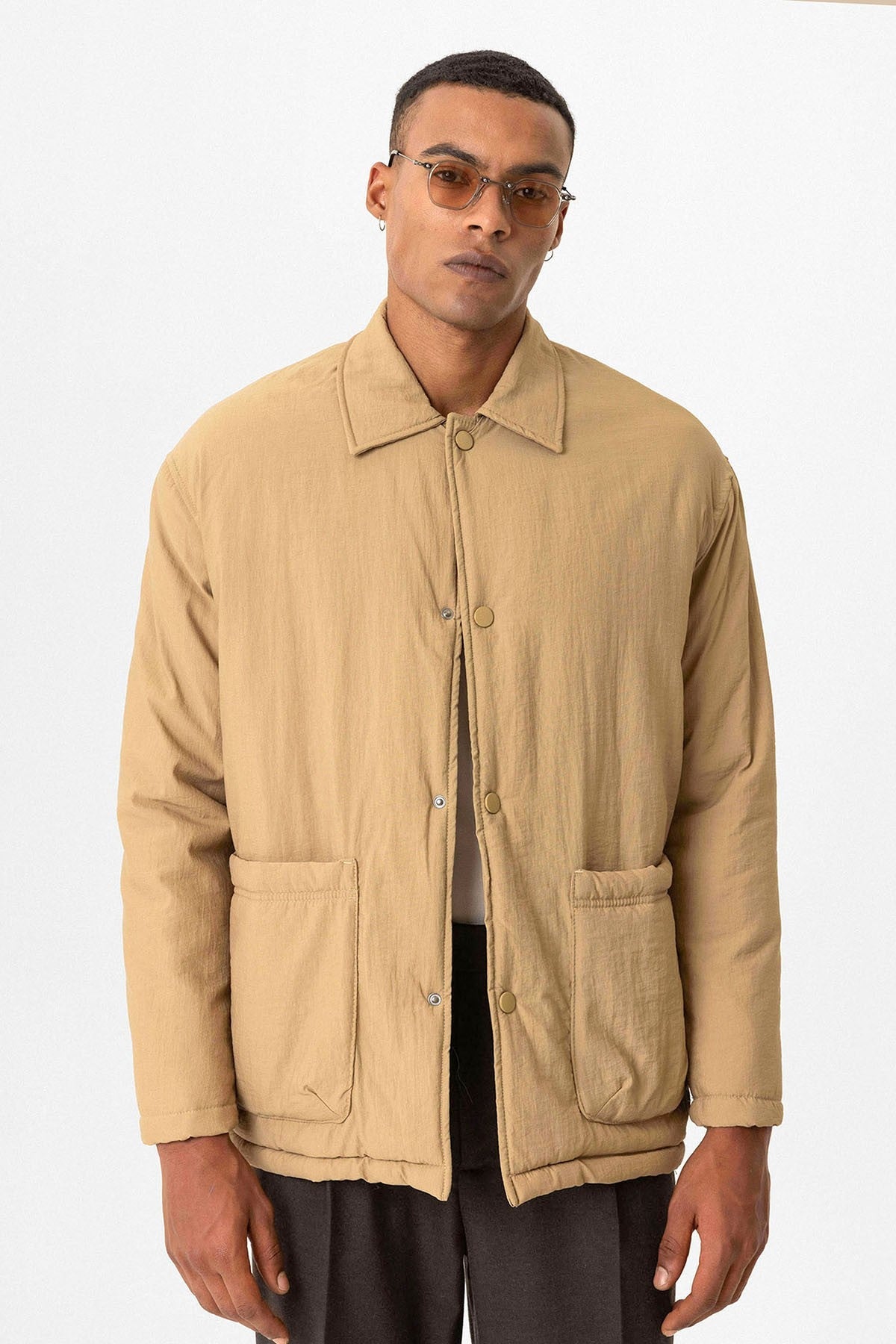 Antioch Lightly Padded Pouch-Pocket Men's Jacket