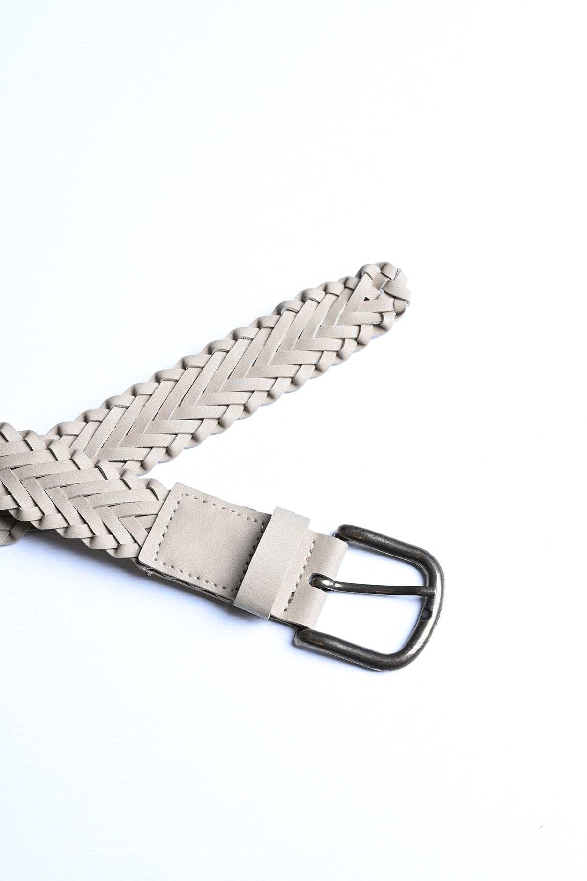 Antioch Faux Leather Knitted Men's Belt