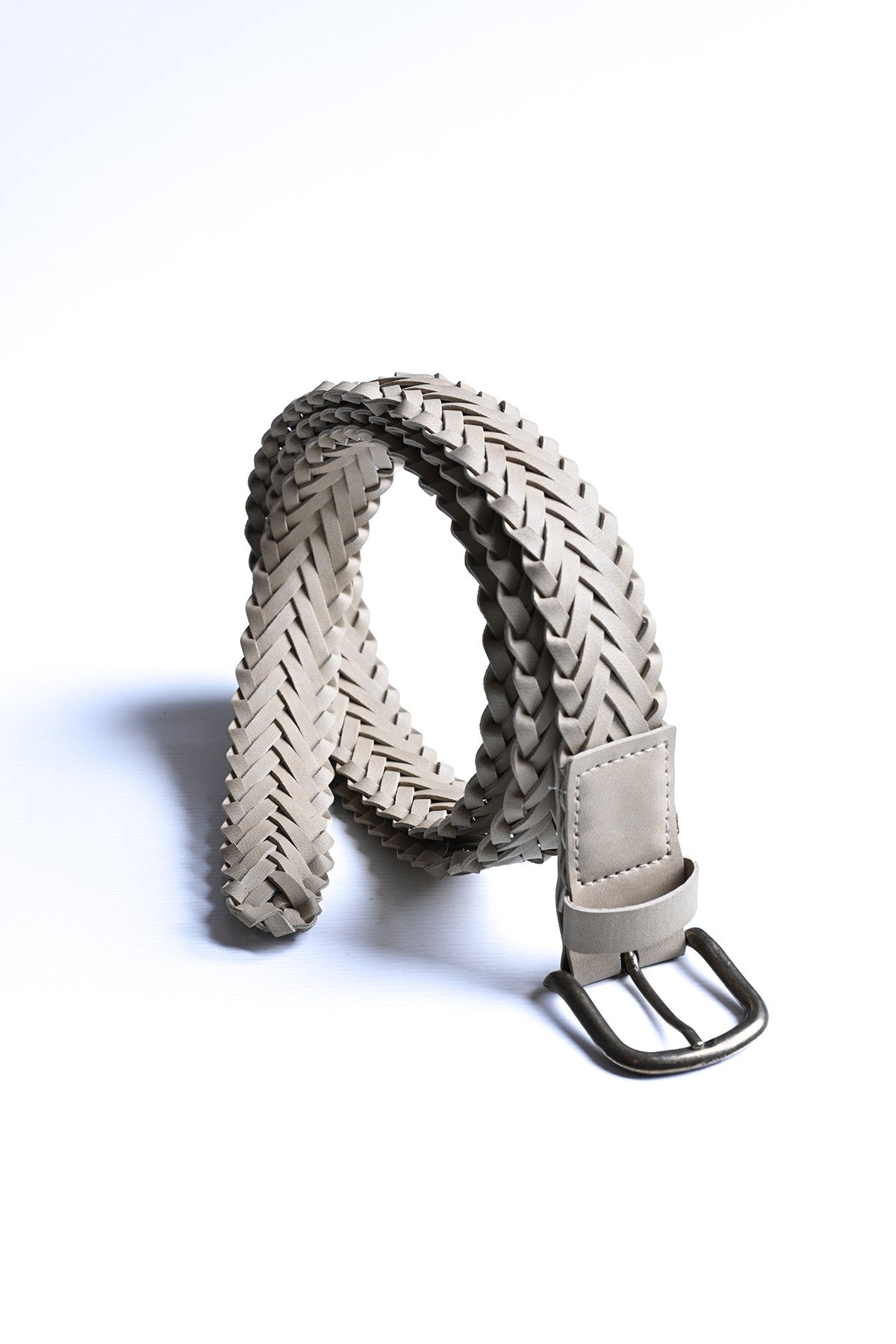 Antioch Faux Leather Knitted Men's Belt