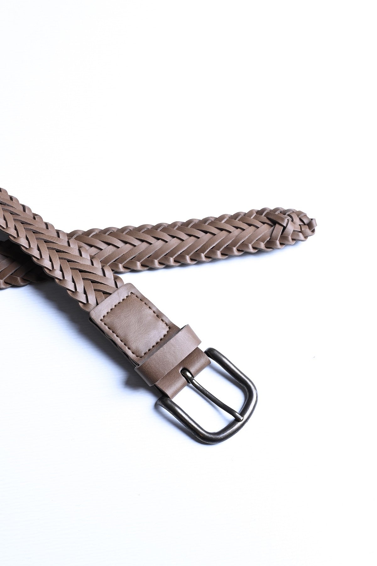 Antioch Faux Leather Knitted Men's Belt