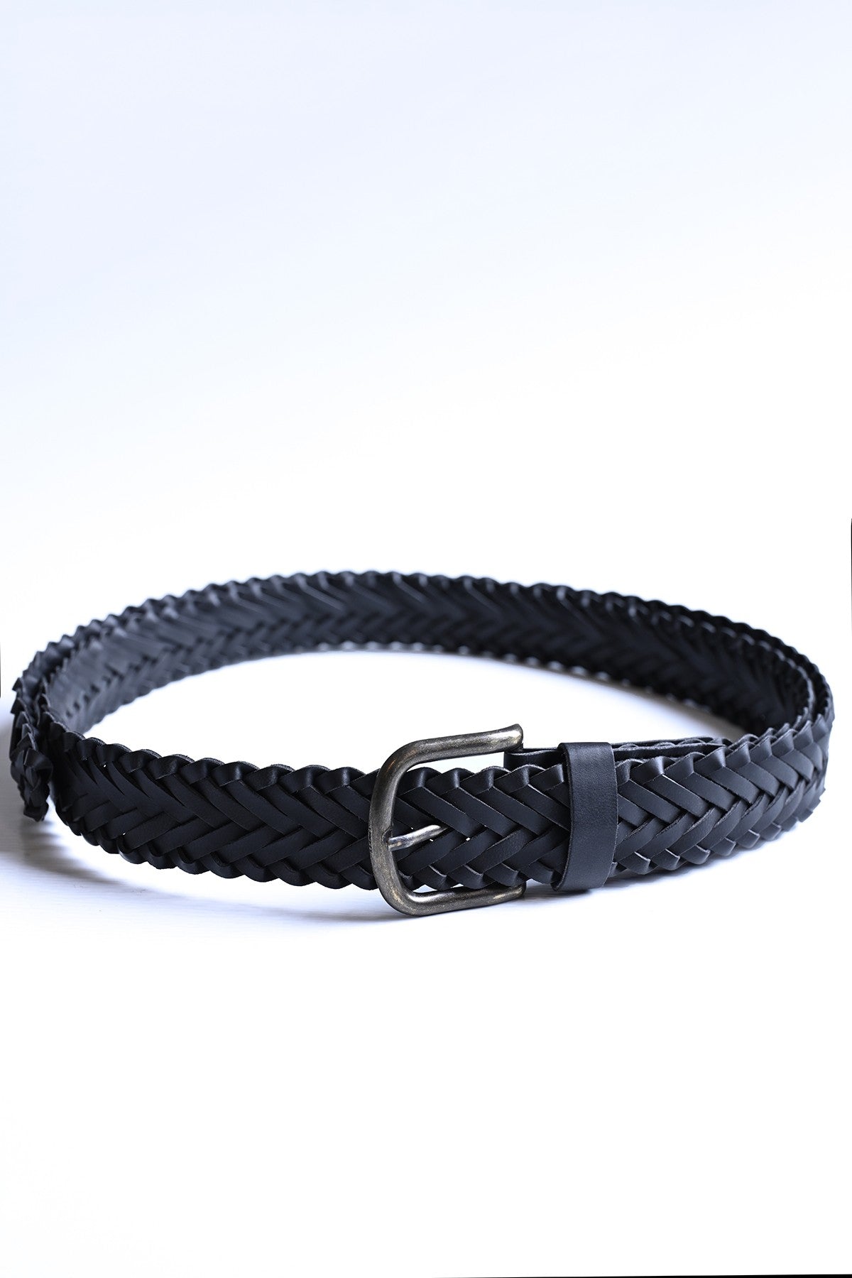 Antioch Faux Leather Knitted Men's Belt