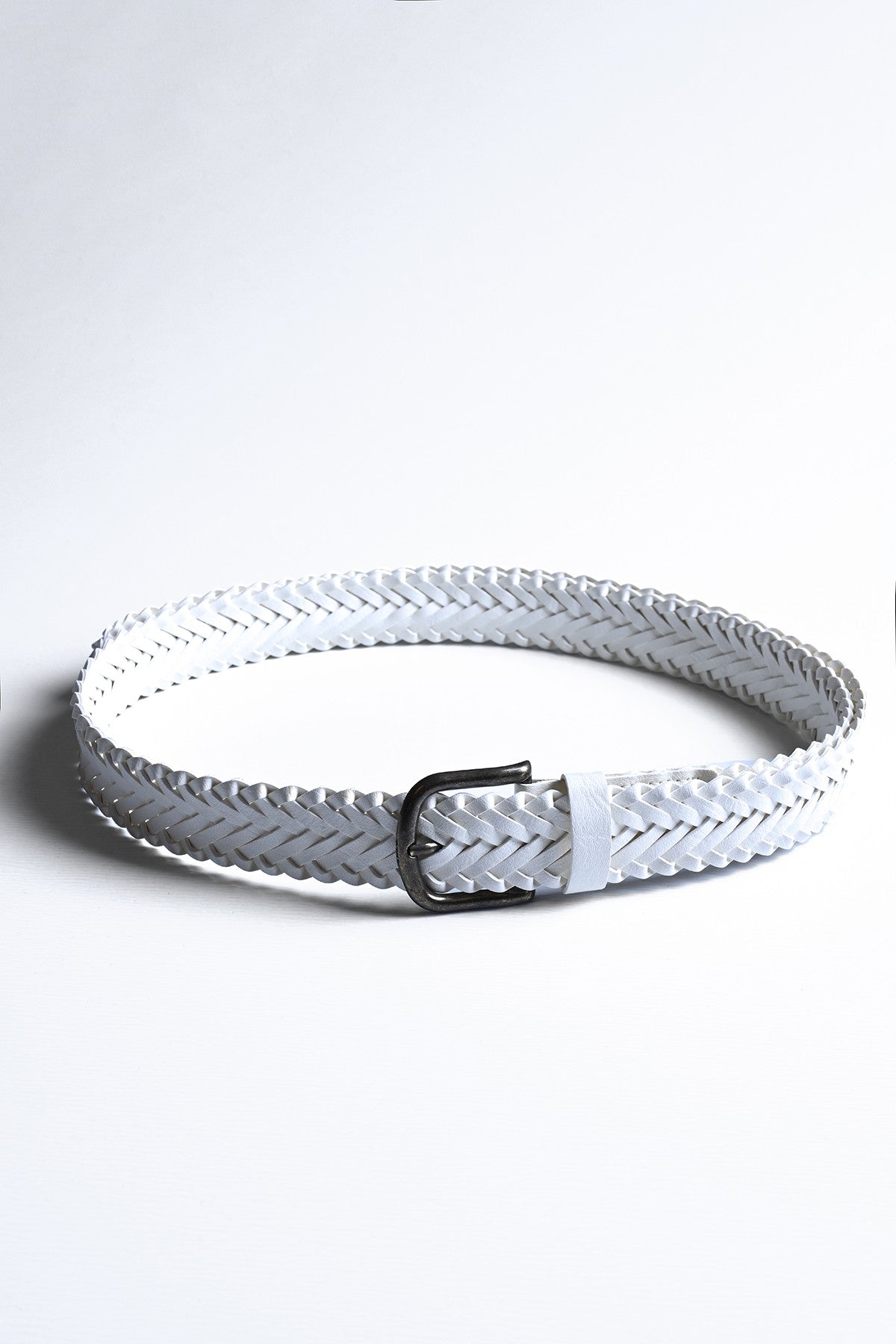 Antioch Faux Leather Knitted Men's Belt