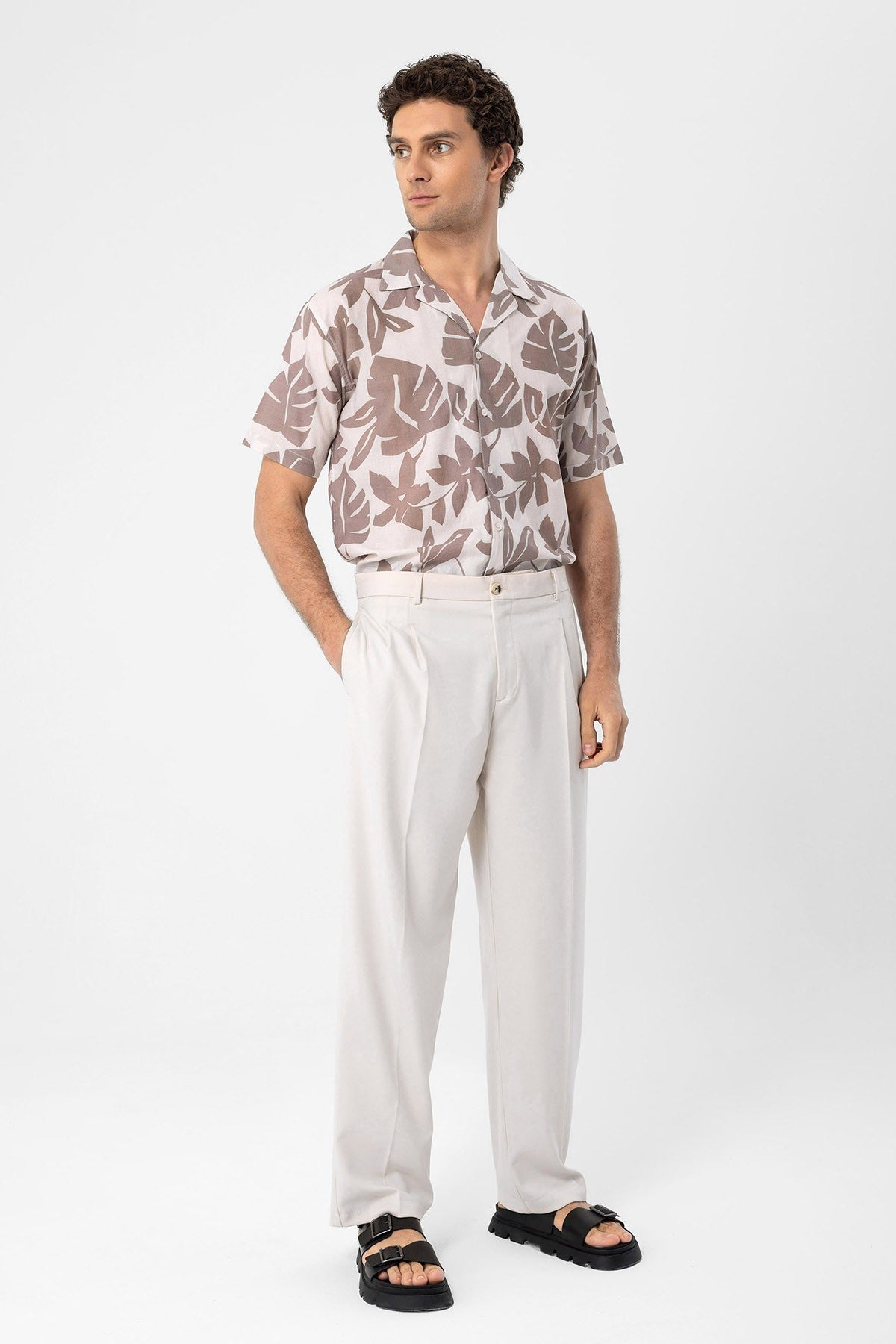 Antioch Floral-Print Crew-Neck Men's Shirt