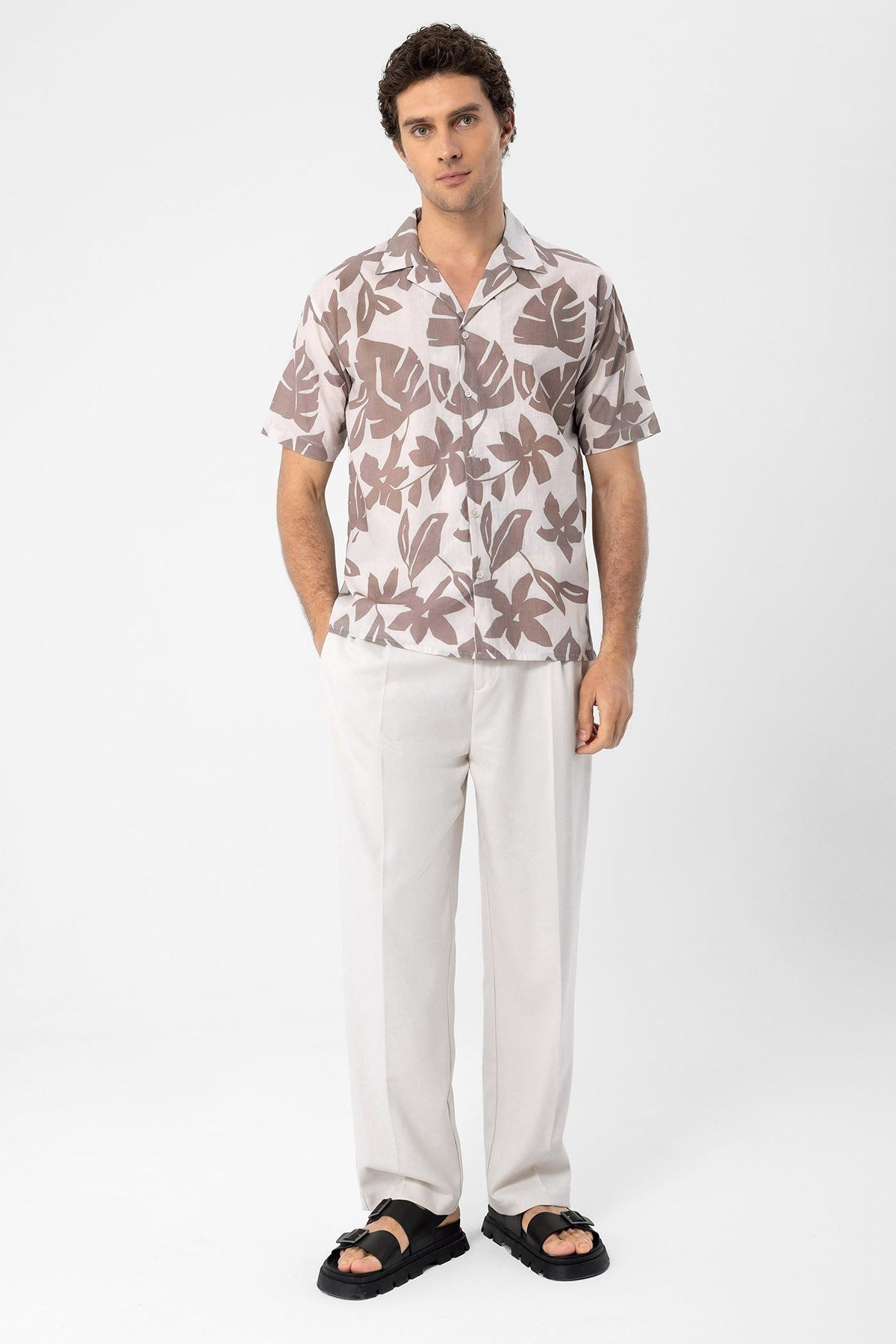 Antioch Floral-Print Crew-Neck Men's Shirt