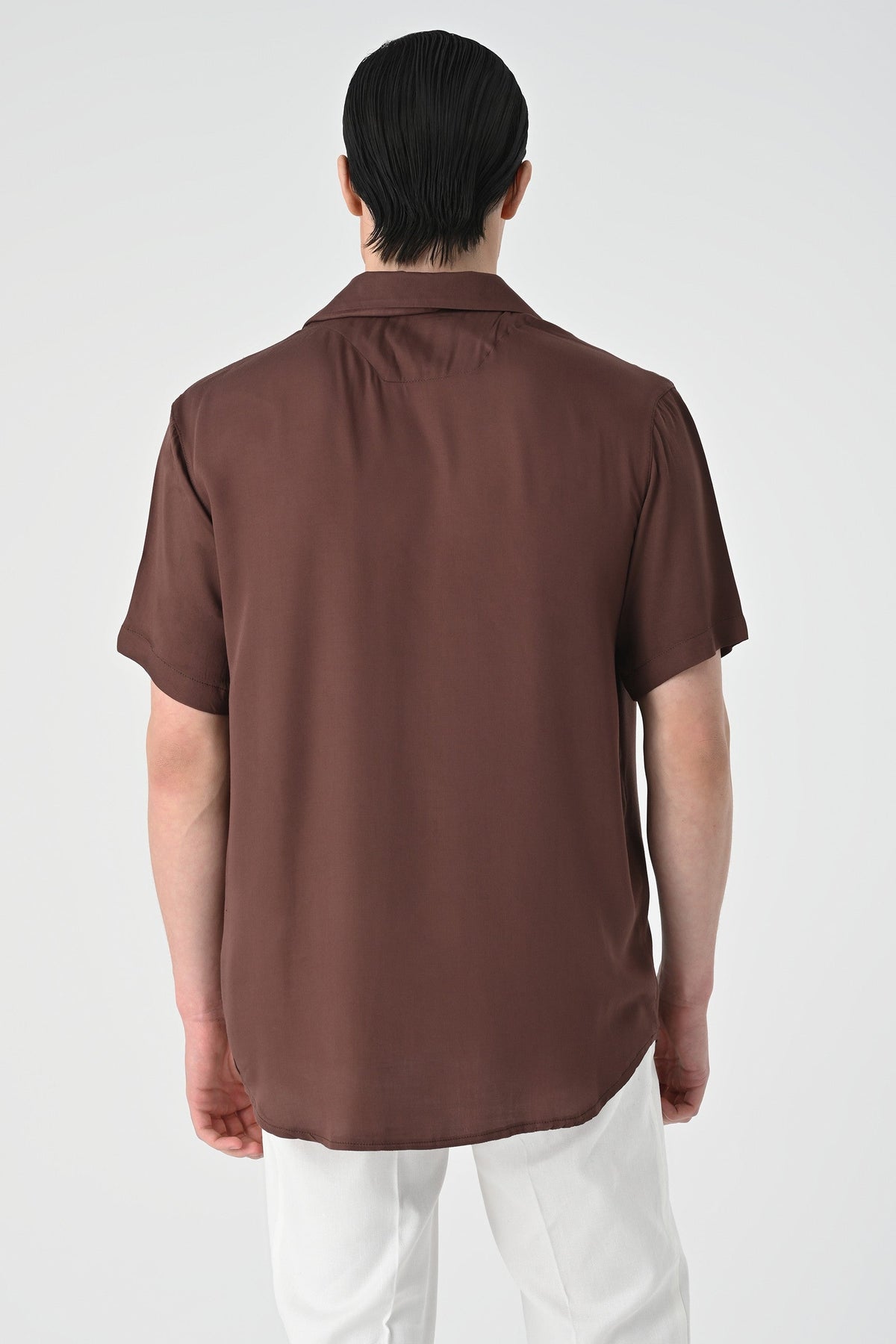 Antioch Oversized Short-Sleeve Men's Shirt with Apache Collar