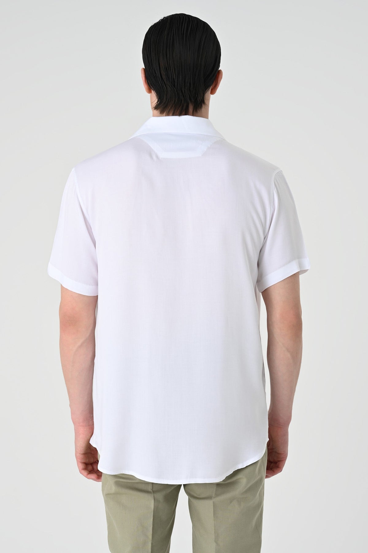 Antioch Oversized Short-Sleeve Men's Shirt with Apache Collar